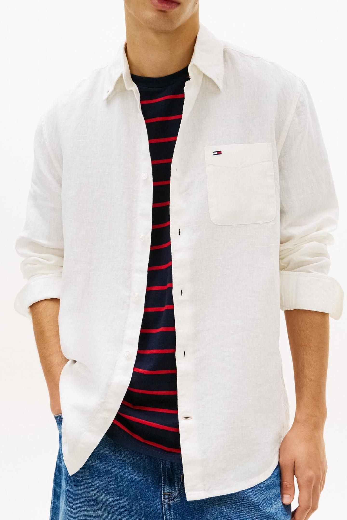 TJM REGULAR LINEN SHIRT ECRU 1