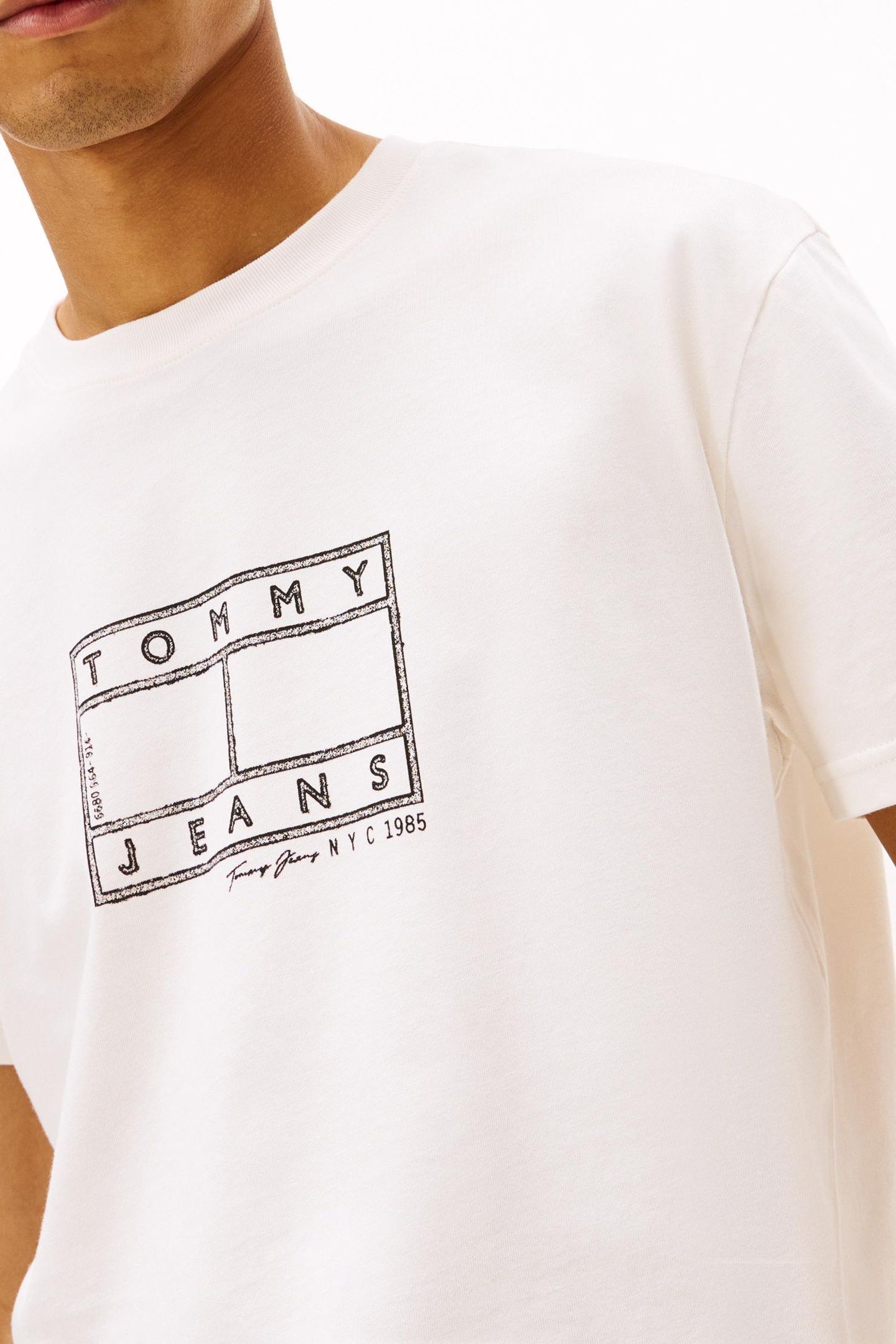 TJM REGULAR CENTER FLAG TEE ANCIENT WHITE 5
