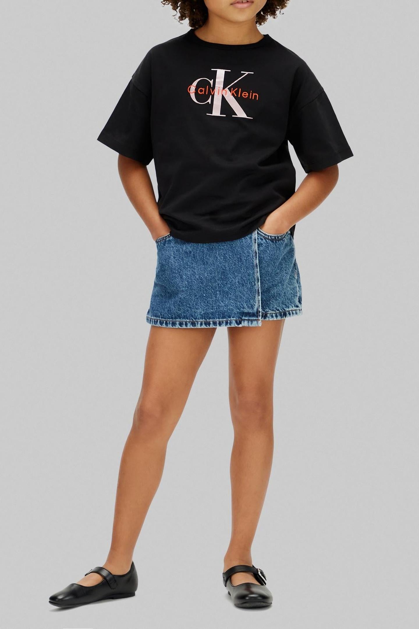 GIRLS SEASONAL MONOLOGO BLACK 1