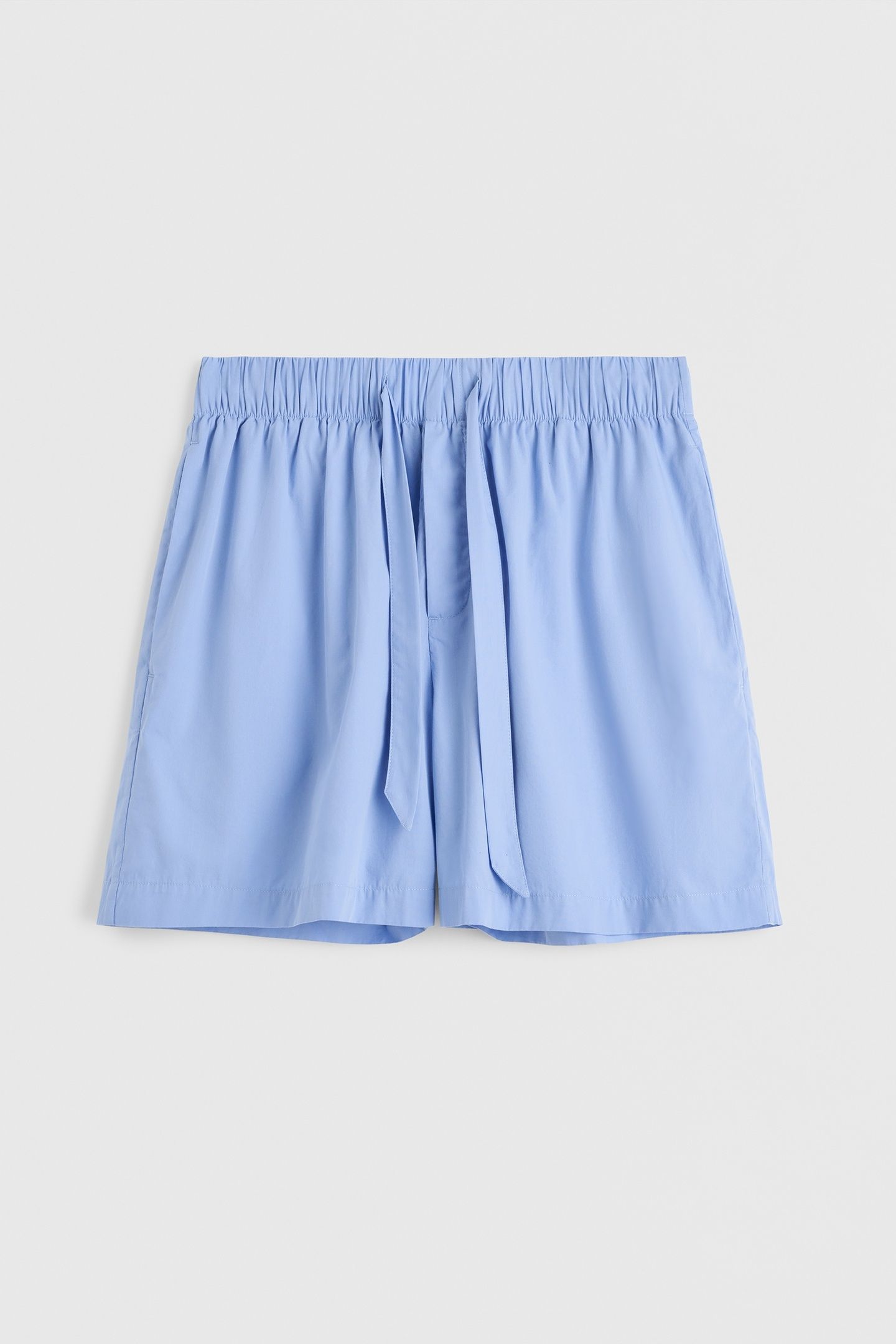 UNISEX POPLIN, PYJAMAS SHORTS CORNFLOWER BLUE 4