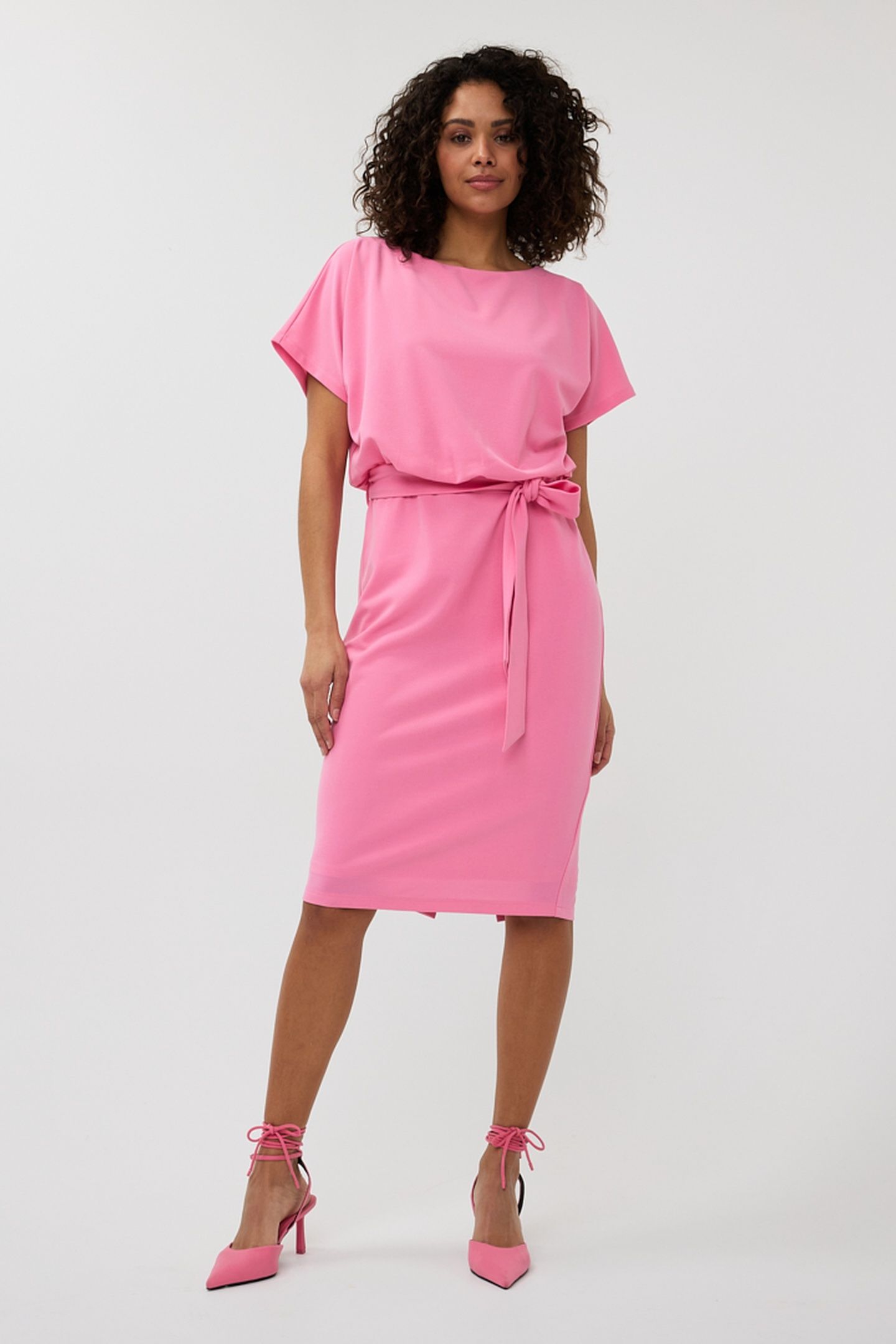 DRESS BATWING S/SLVE ROSE 3