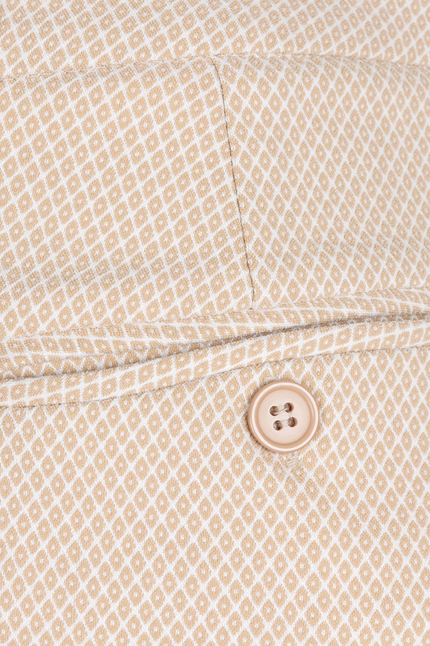 TROUSERS JACQUARD SQUARE SAND 10
