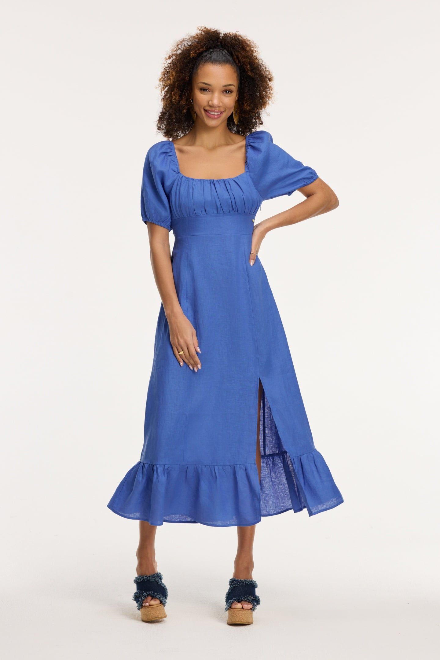 JESS DRESS BEACH BLUE 1