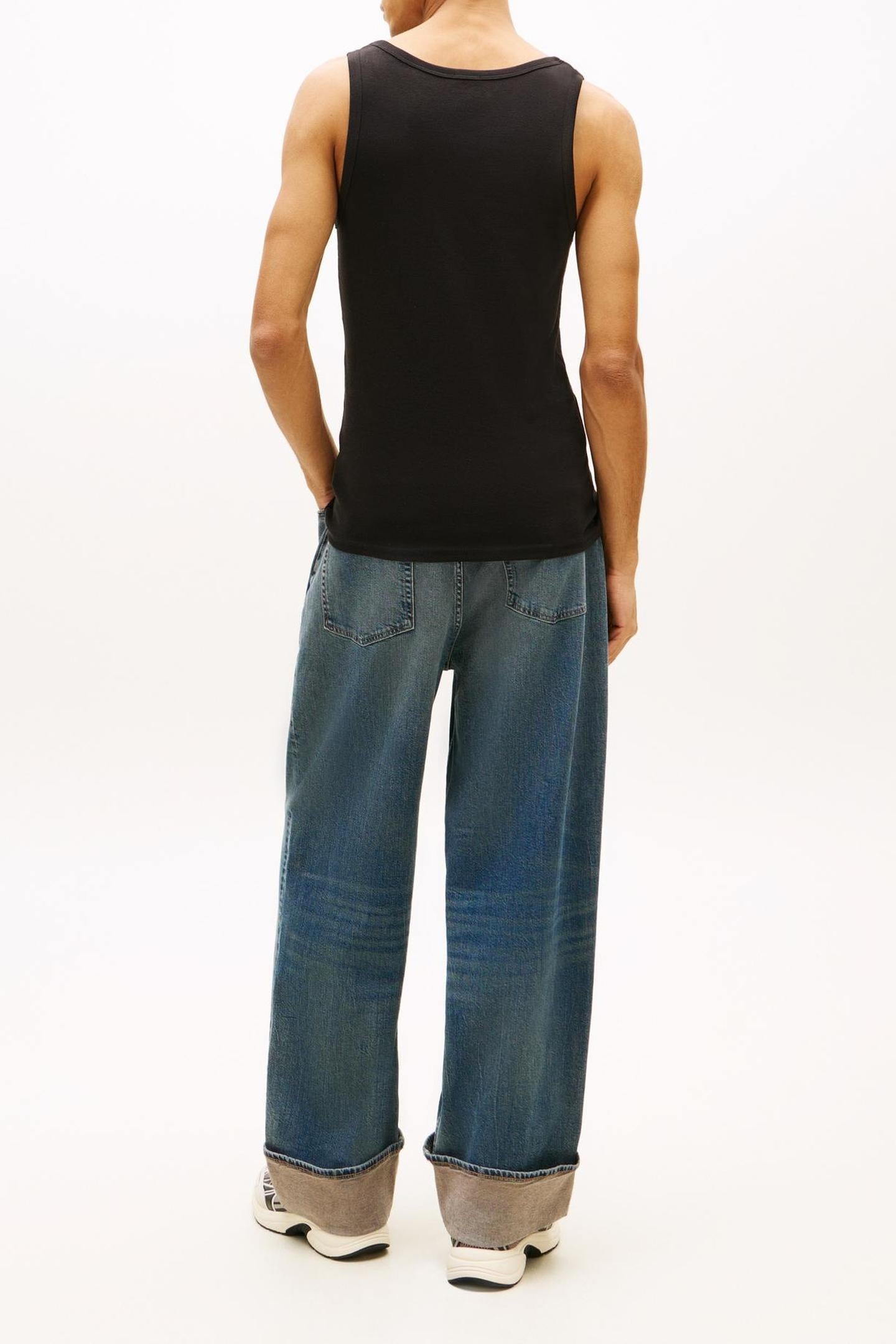 TJM XSLIM 2-PACK RIB T-SHIRT BLACK/BLACK 4
