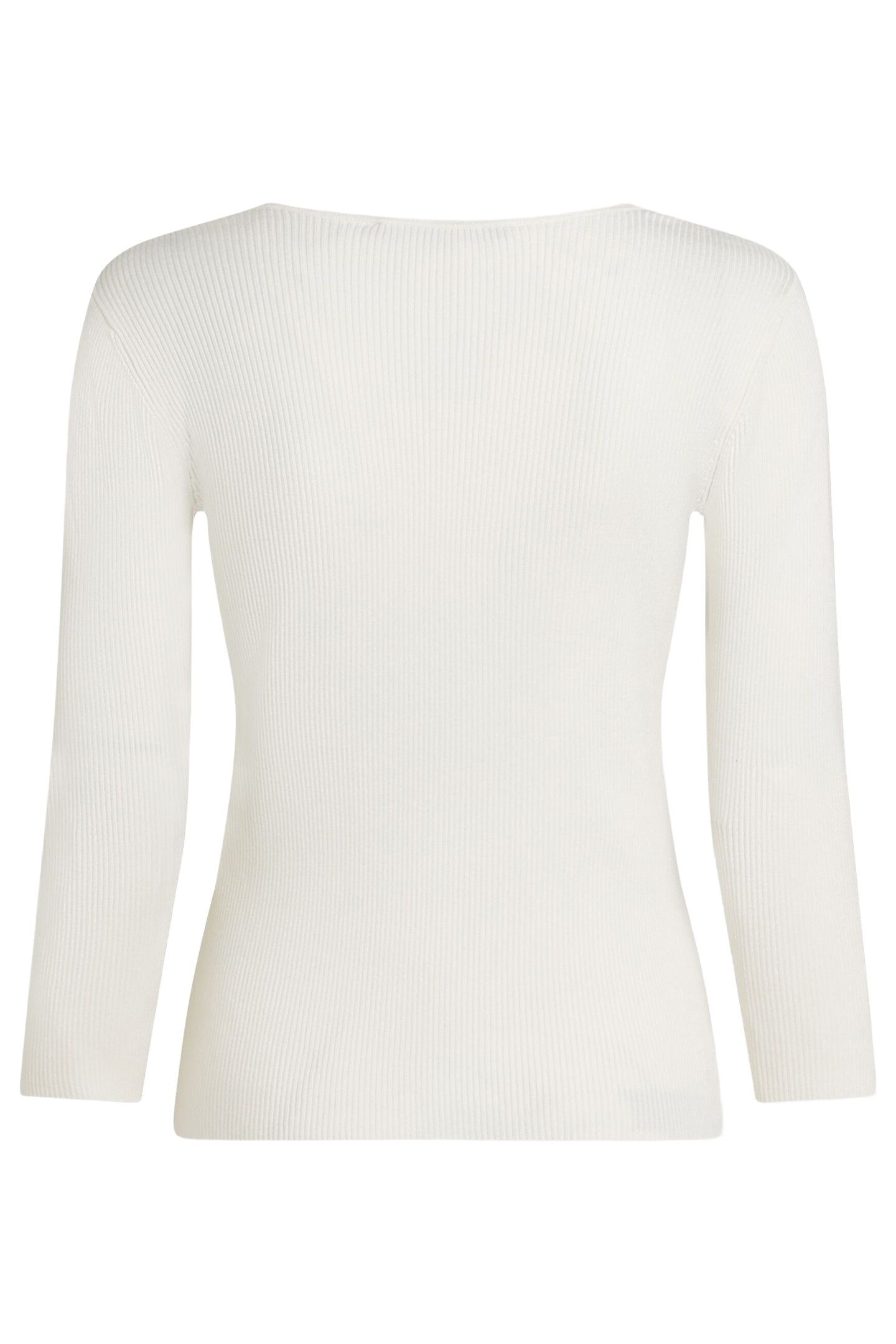 KEYHOLE DETAIL KNIT TOP SNOW WHITE 2
