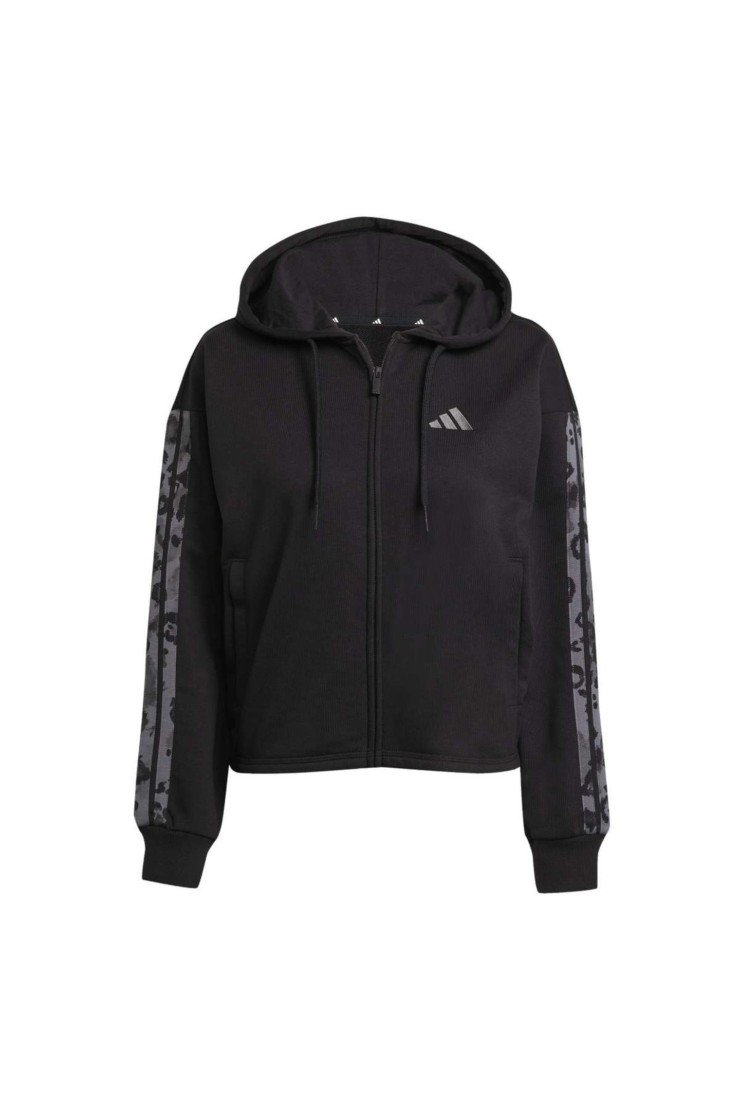 SPORTSWEAR ANIMAL PRINT 3-STRIPES FRENCH TERRY FULL-ZIP HOOD 4