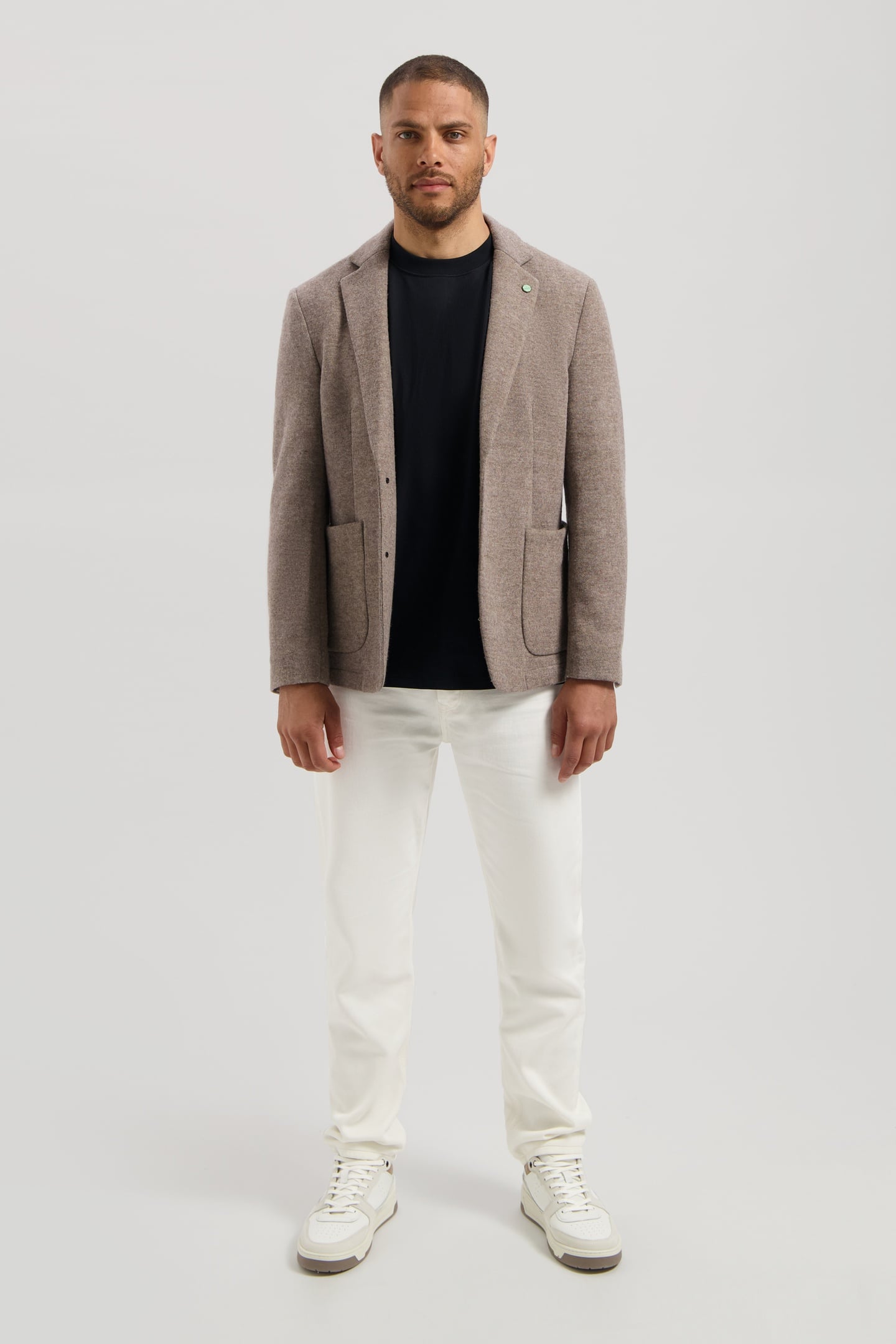 DS_SIMMON KNIT BLAZER VINTAGE KHAKI 2