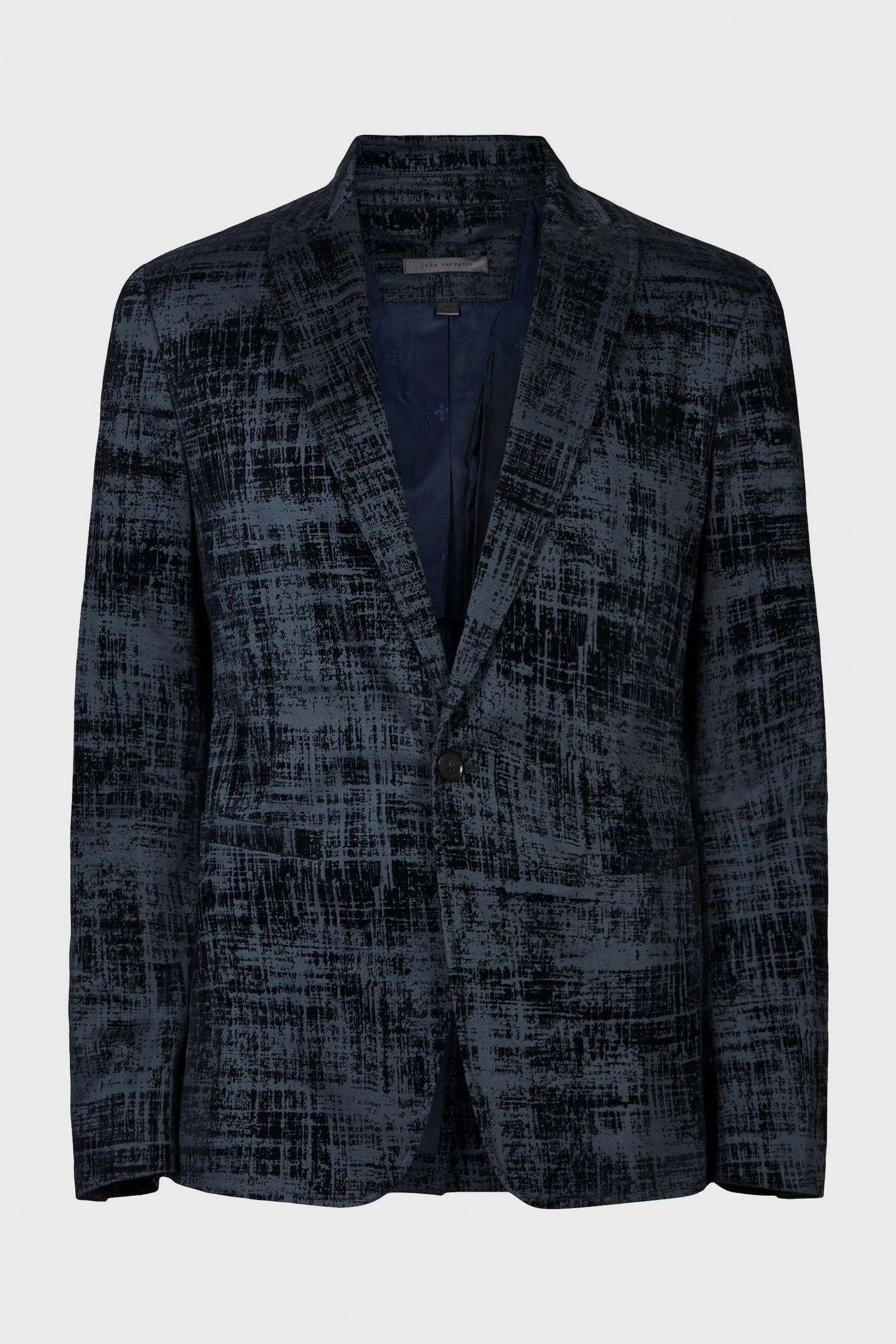 ONE BUTTON PEAK LAPEL SOF NAVY 2