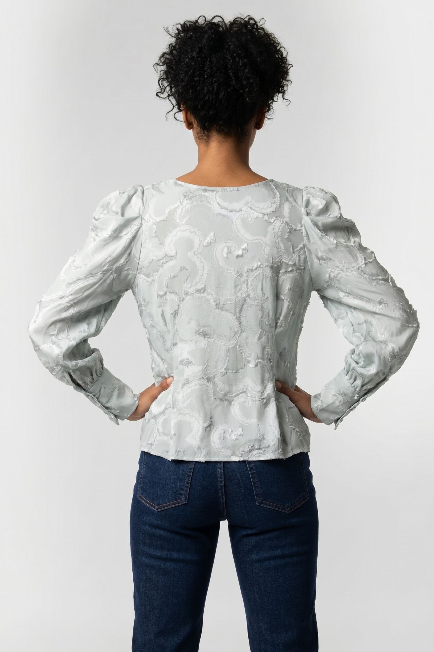 TRISH BLOUSE TURQUOISE 2