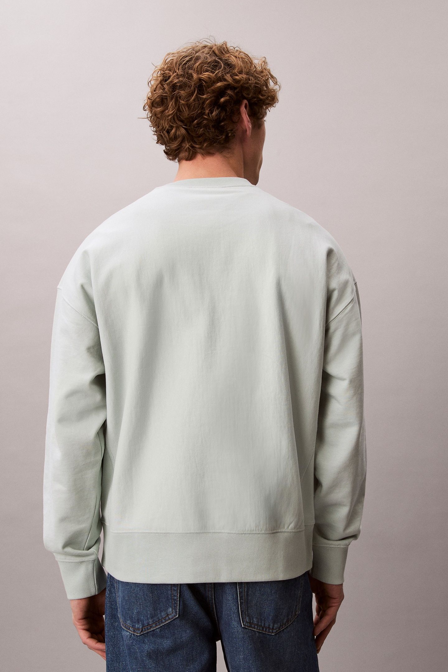 PREMIUM TERRY MONOGRAM SWEATSHIRT PALE MEADOW 2