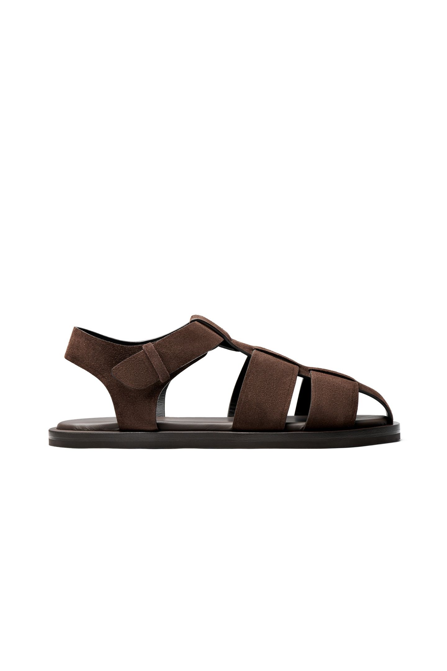 SUEDE-SANDAL-DBROWN LOAFERS DARK BROWN 1
