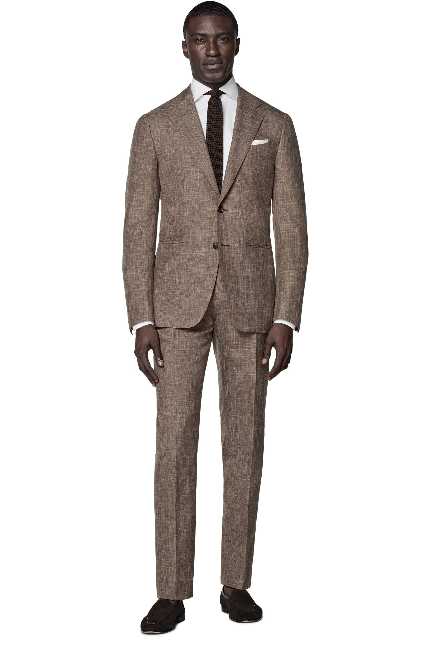 HAVANA-MID BROWN-WOOL SILK LINEN NESTED SUITS MID BROWN 5