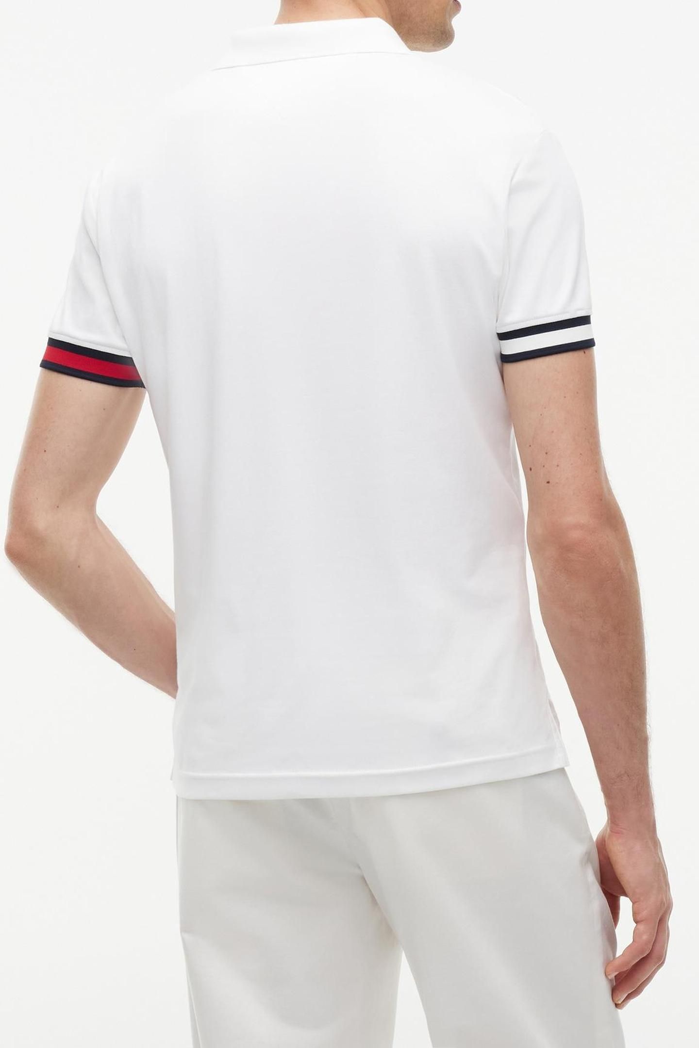 RWB CUFF LIQUID COTTON POLO WHITE 3