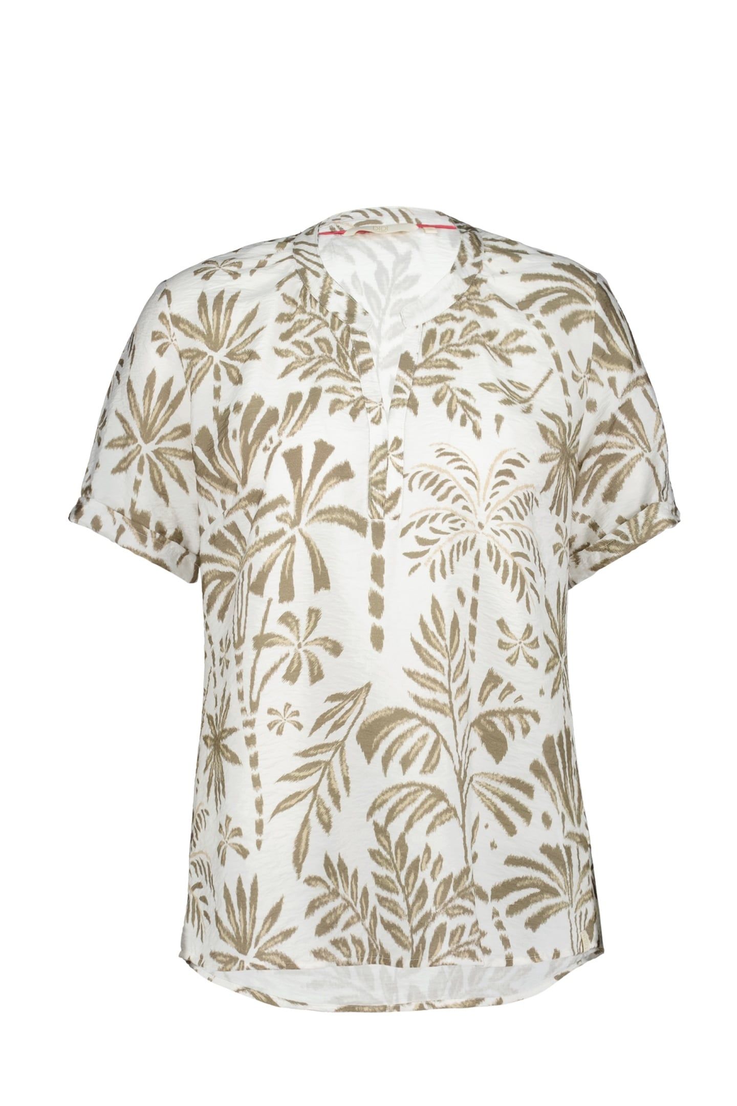 BLOUSE MOANA OFFWHITE PALMER PRINT 4