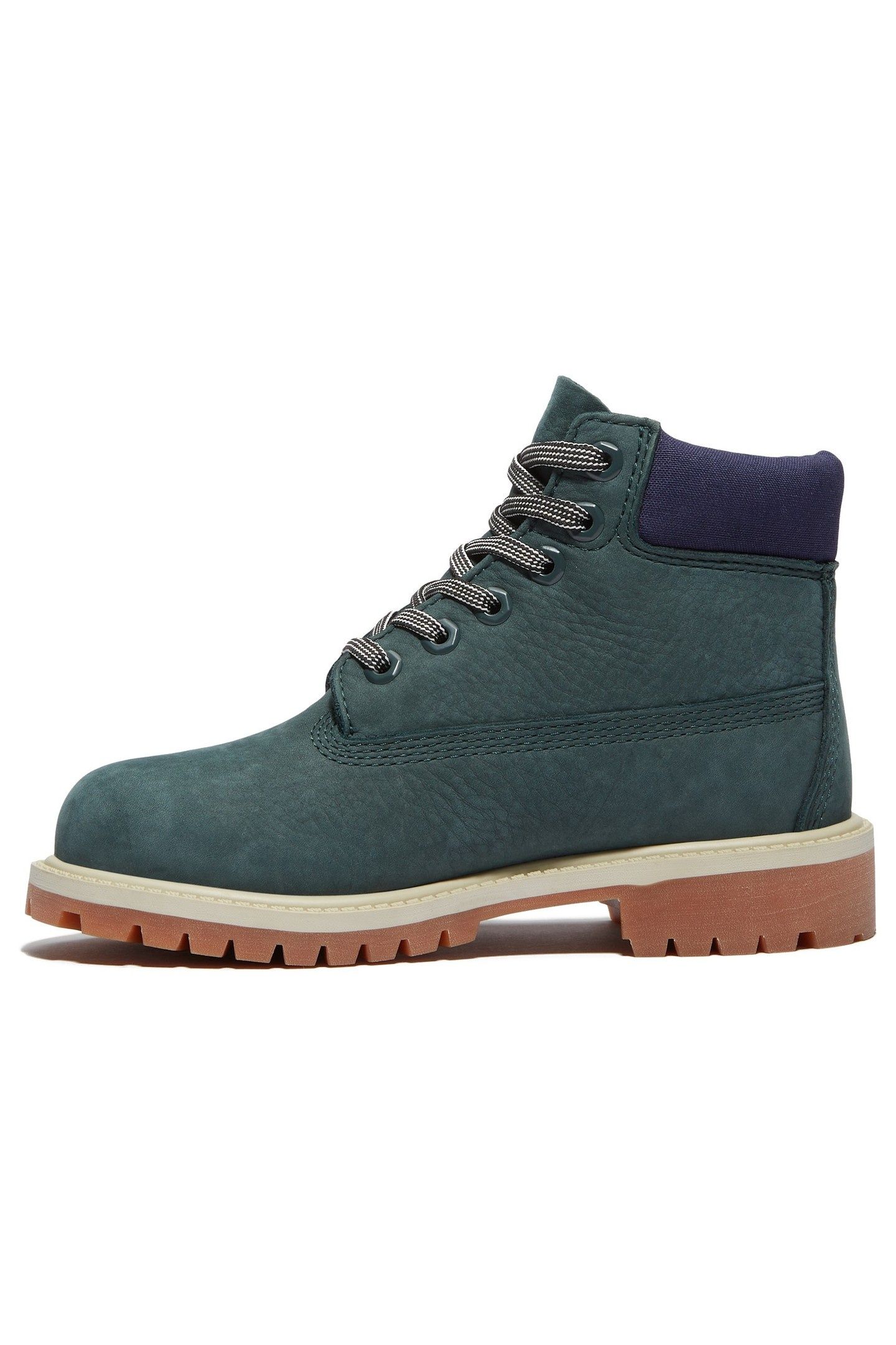 6 INCH LACE UP WATERPROOF BOOT DK GRN NUBUCK 2
