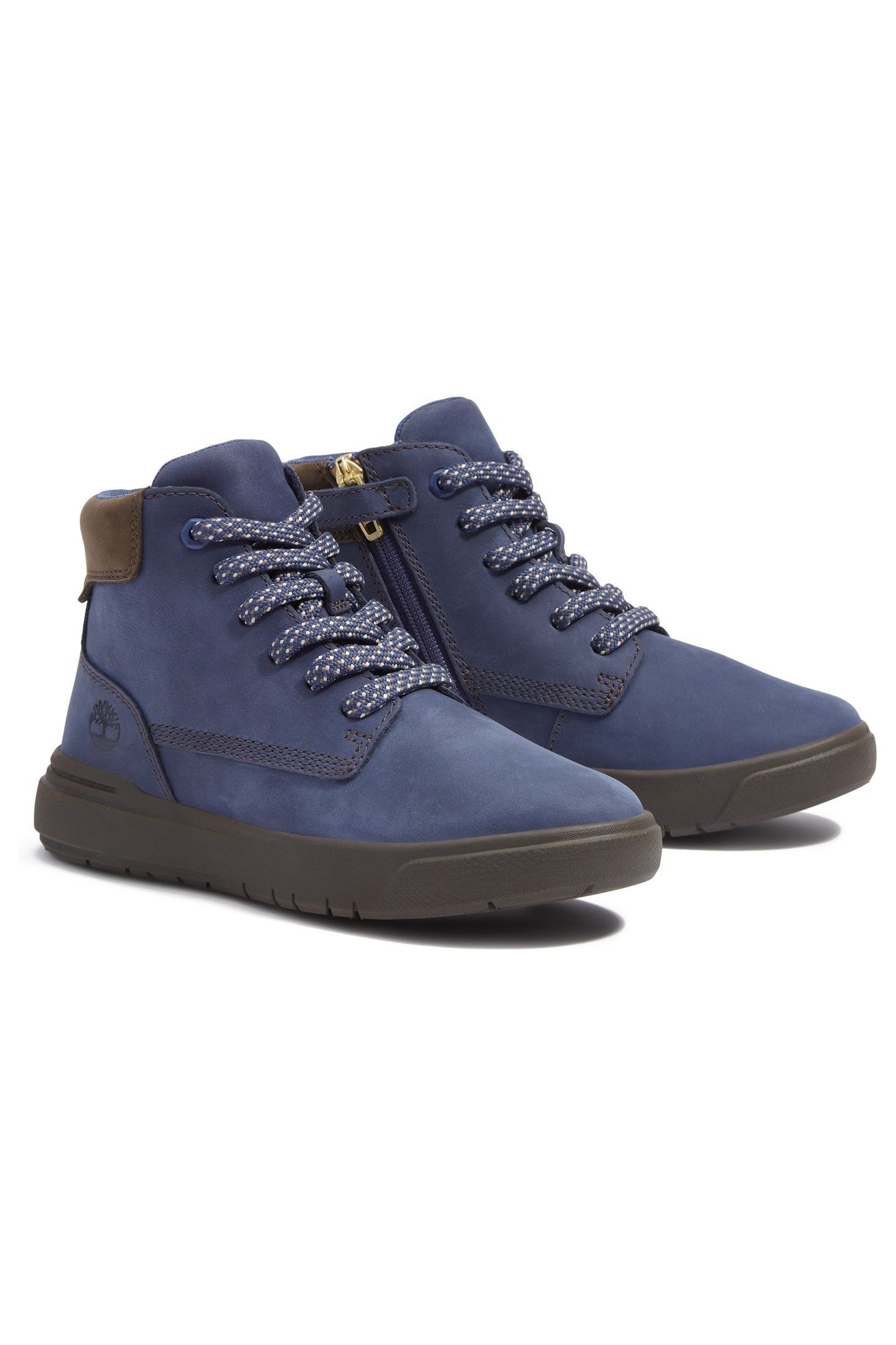 MID LACE UP WITH ZIP SNEAKER DK BLU NUBUCK 2