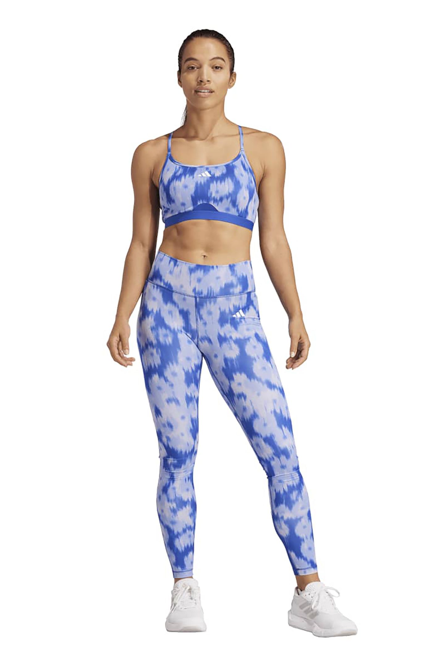 PERFORMANCE ADIDAS OPTIME ESSENTIALS AOP FLOWER TIE-DYE LEGG 1
