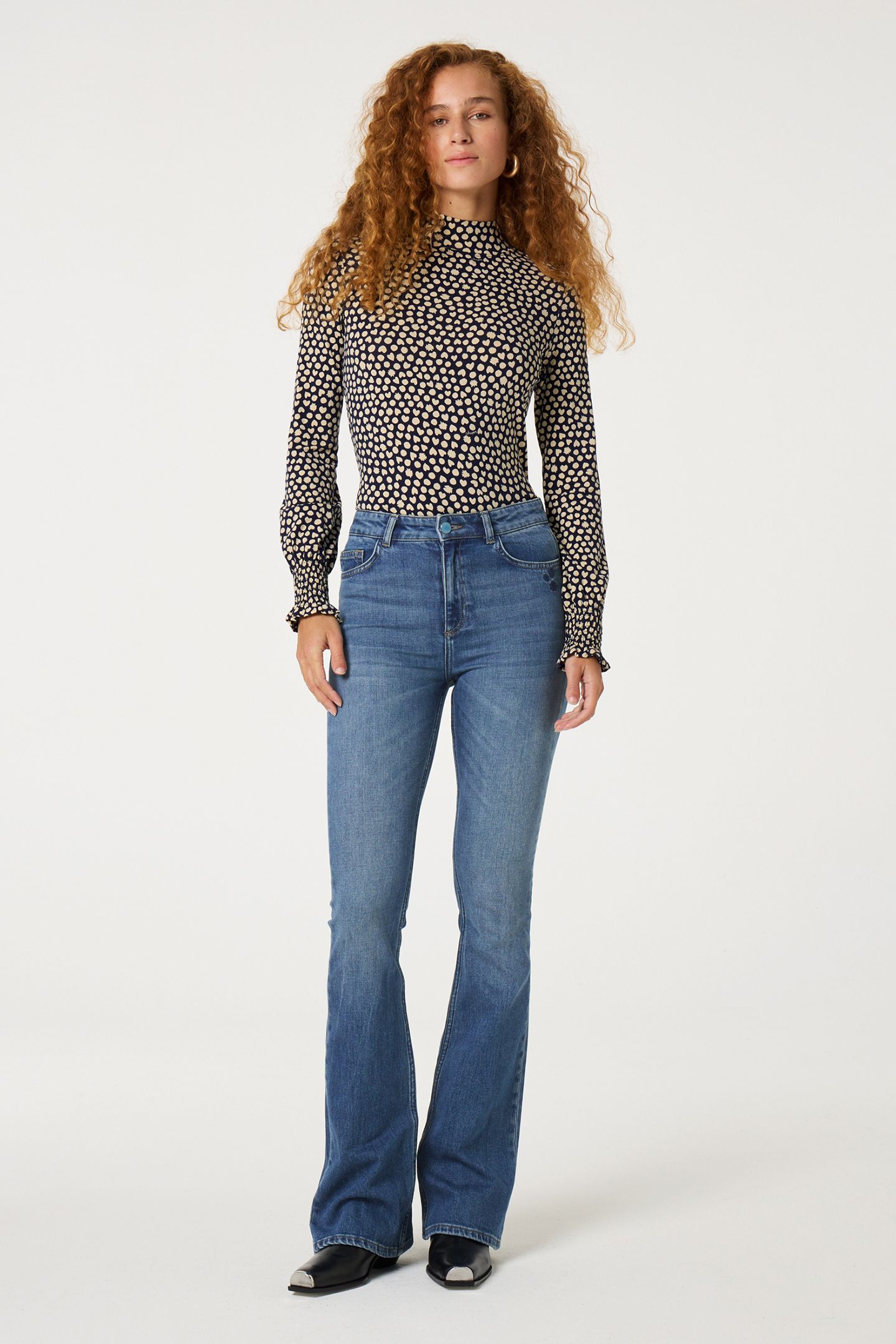 THEA WIDE LEG JEANS CORNFLOWER BLUE 3