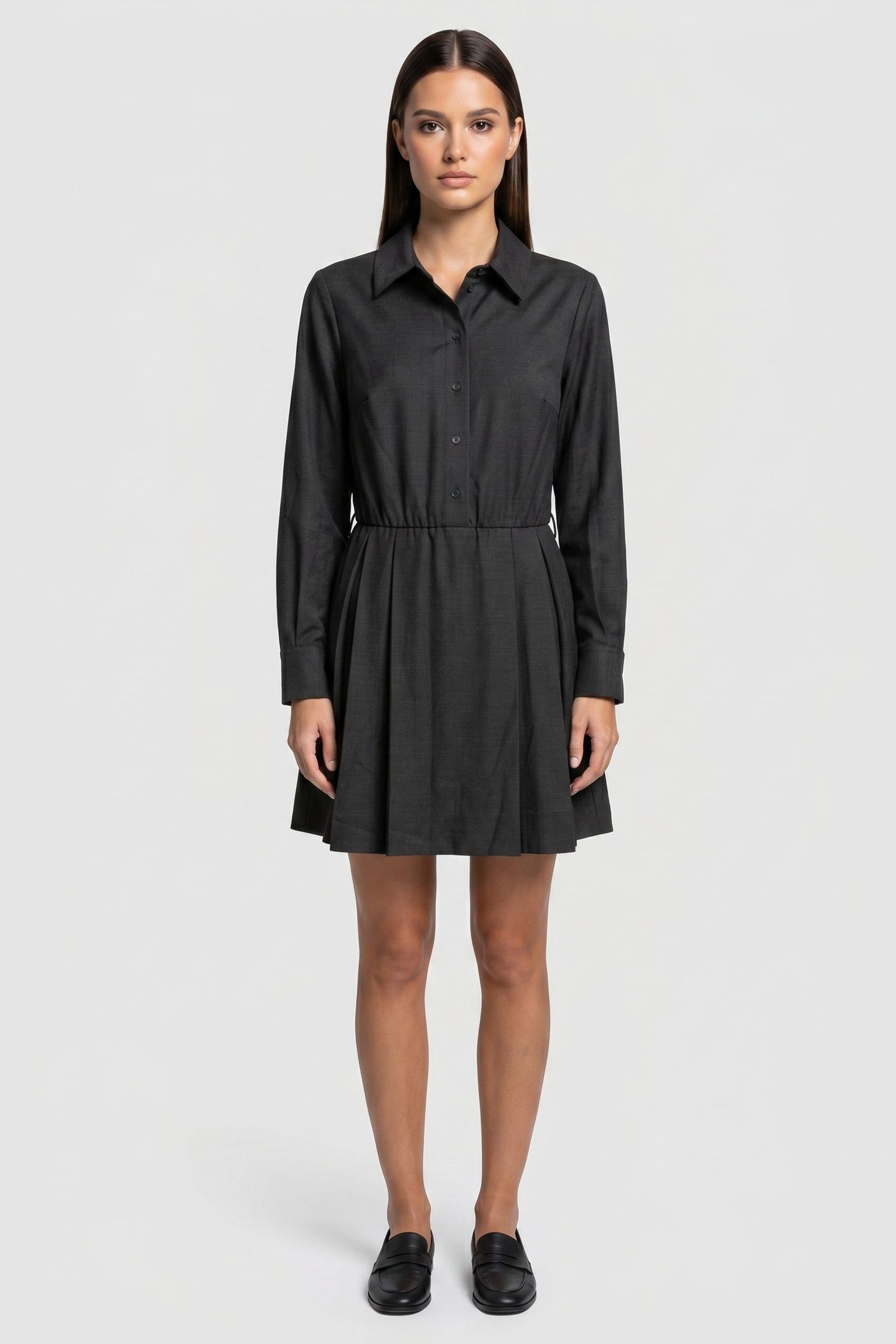 ERIN SHIRT DRESS GREY 1