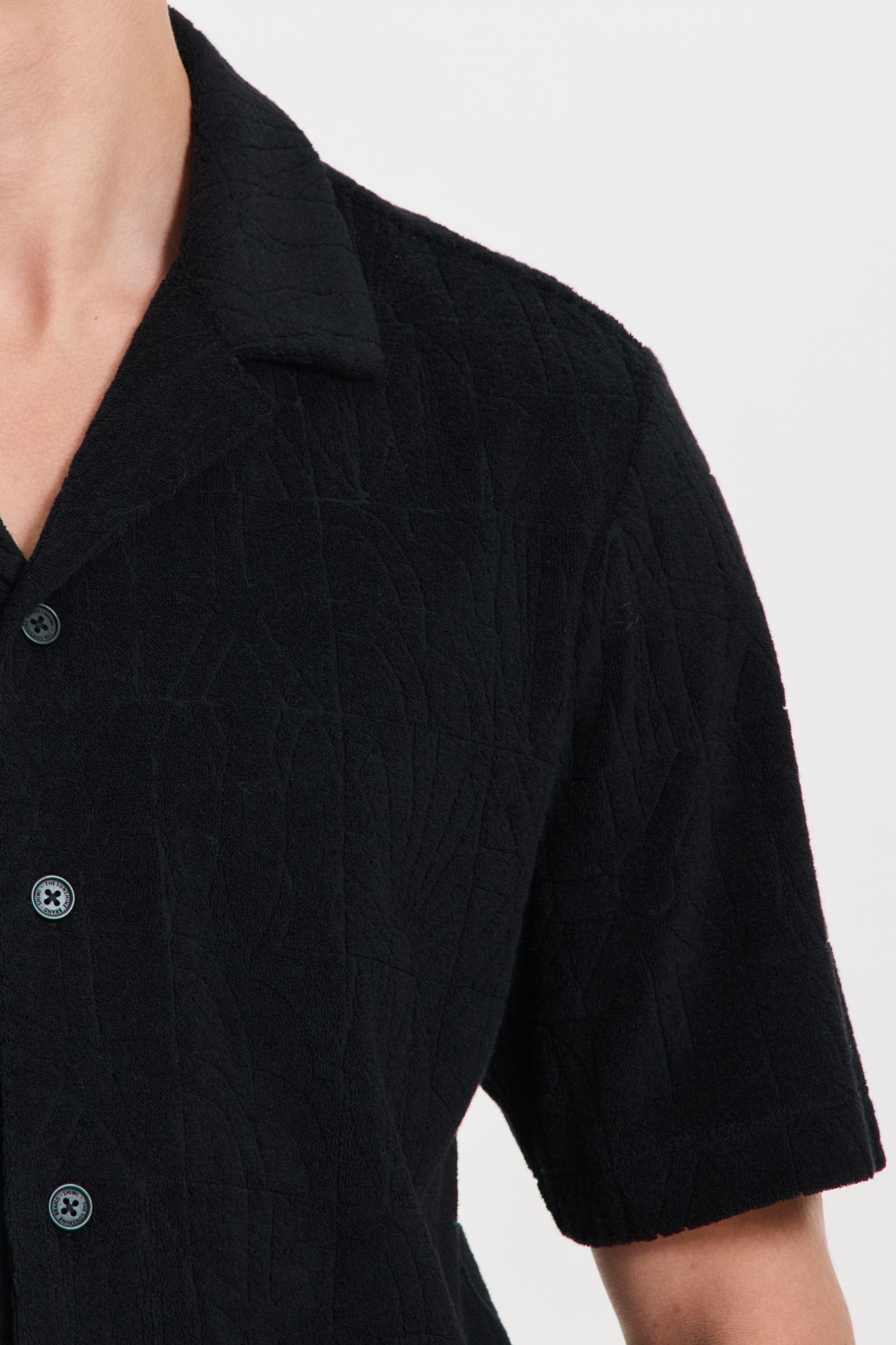 TED SHORT SLEEVE SHIRT GEO SUN BLACK GEO SUN 5