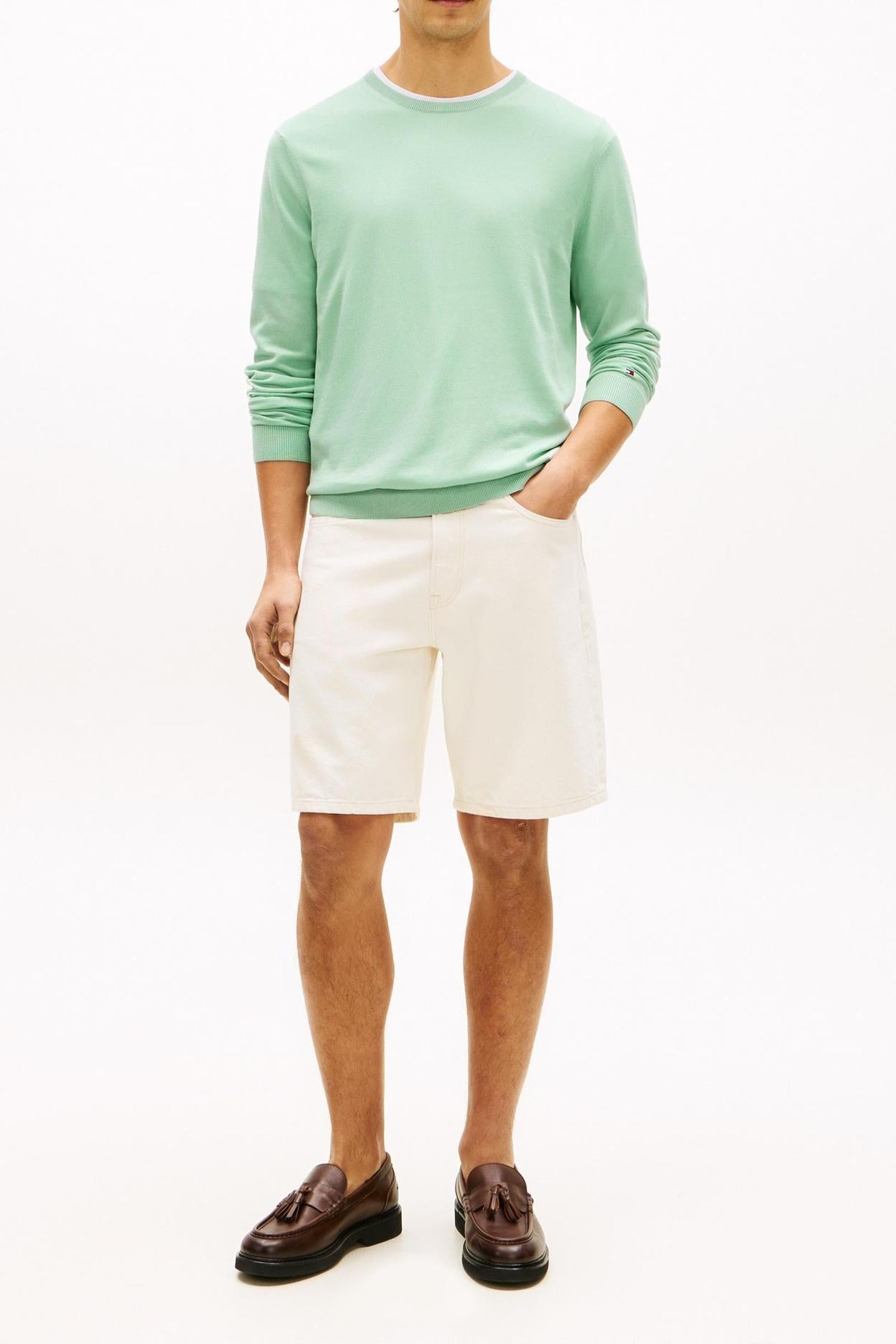 DC COTTON/LYOCELL SWEATER CRUSHED MINT 1