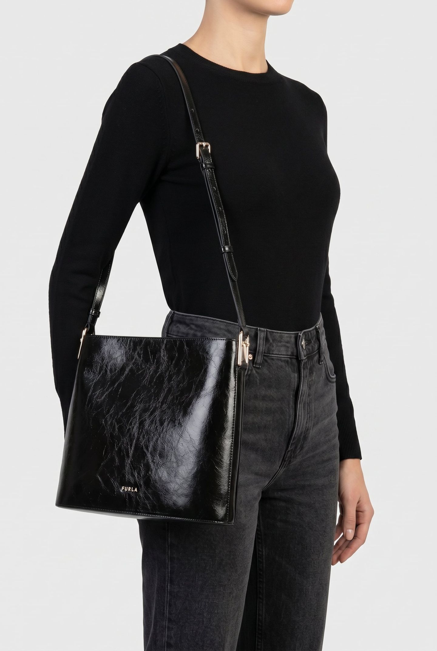 LUCE SMALL CROSSBODY NERO 2