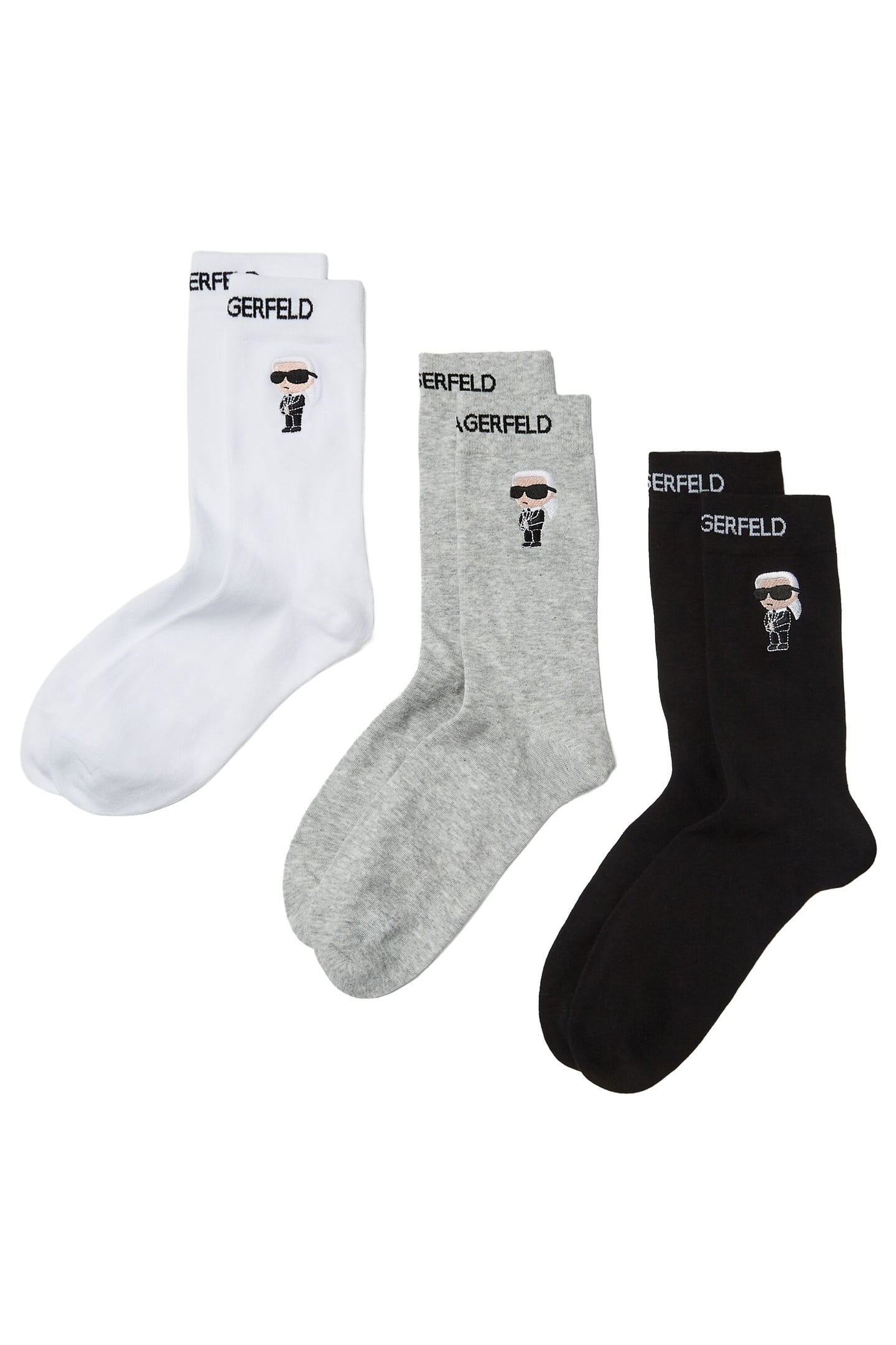 K/IKONIK 2.0 SOCKS 3 PACK BLACK/WHITE/GREY 1