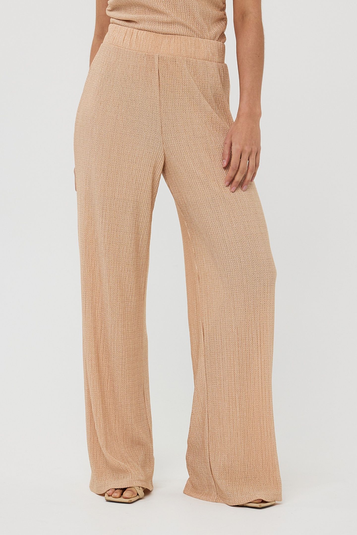 TROUSERS PLISSE GLITTER PRALINE 1