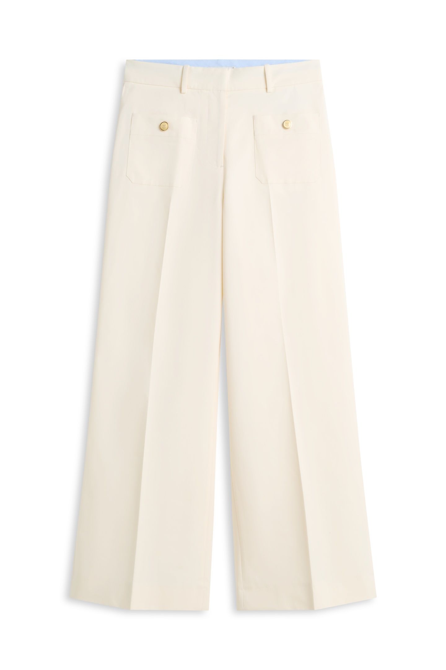 PREPPY COTTON WIDE LEG PANTS CALICO 4
