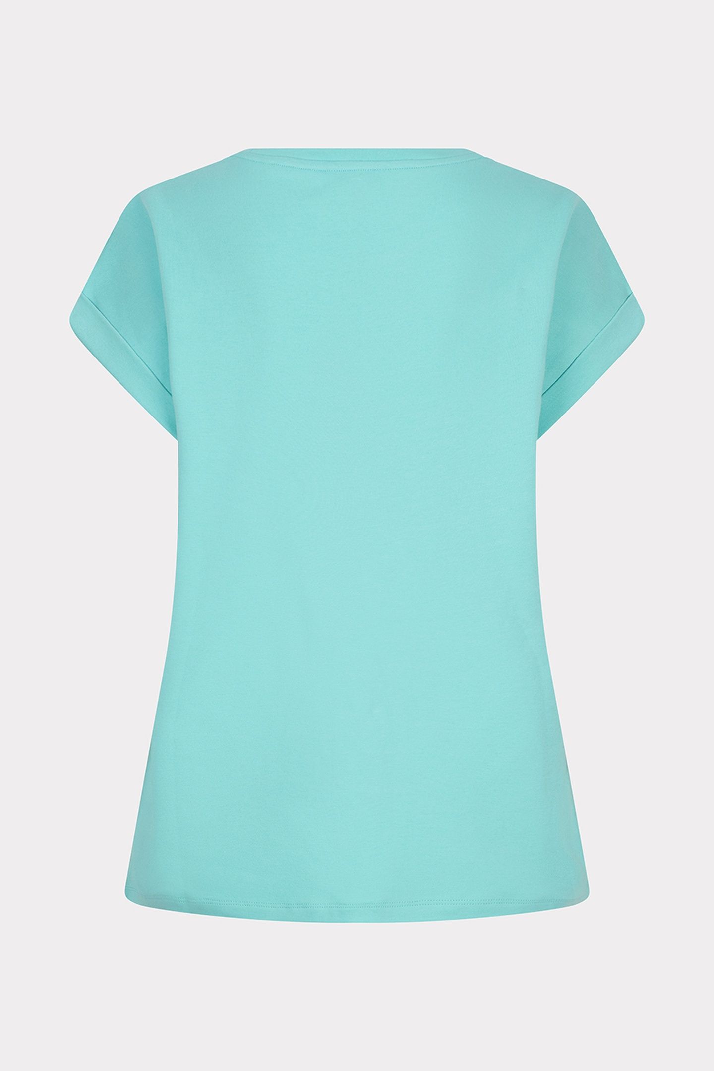 T-SHIRT ROLLED UP SLVE LAGOON 5