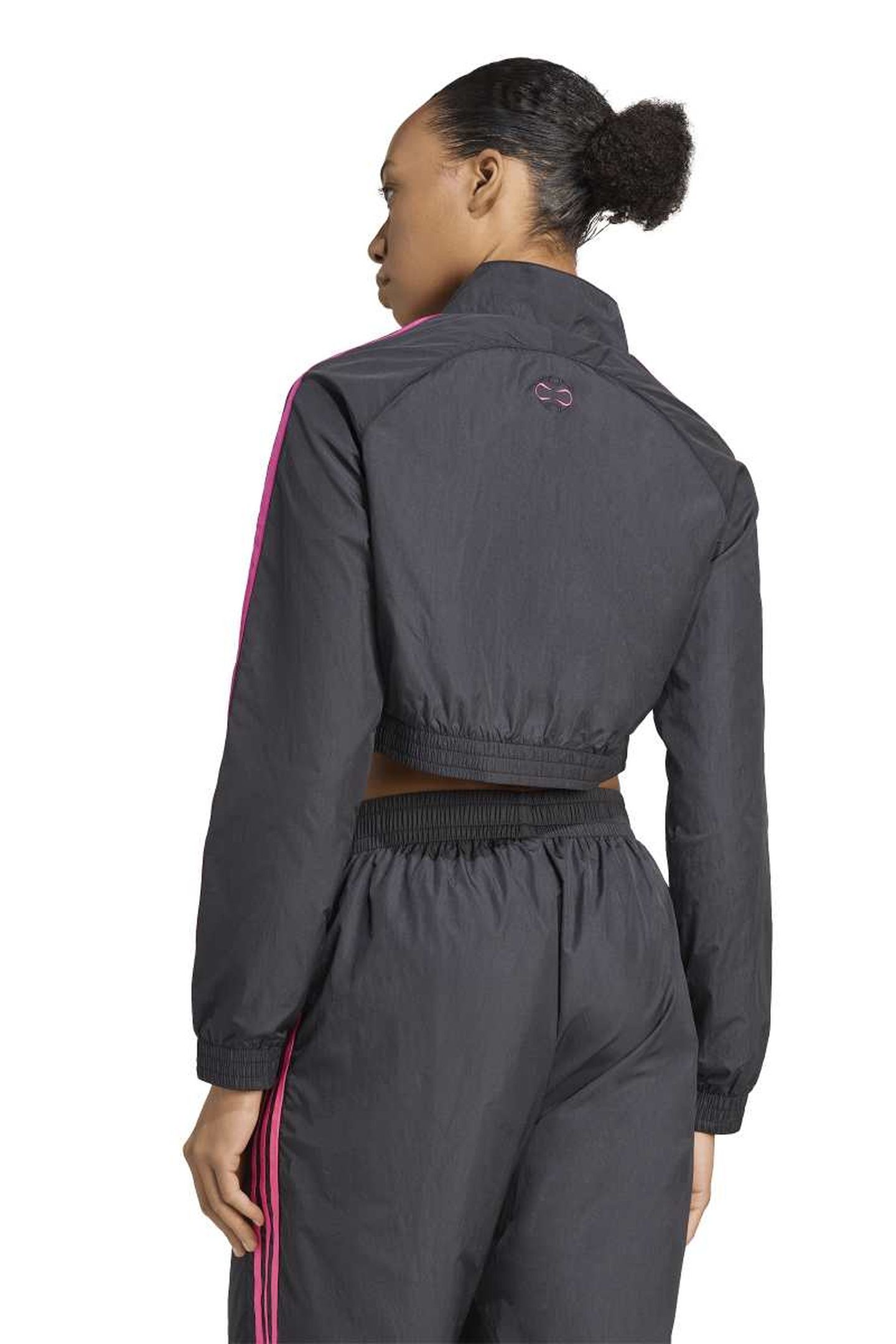ORIGINALS TEAMGEIST ADICOLOR CROPPED TRACK TOP BLACK 4
