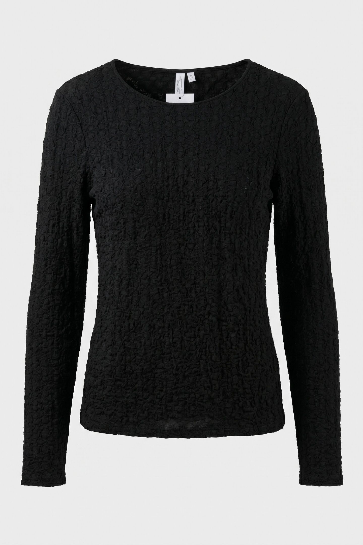 LOUISE SMOCK TOP BLACK 3