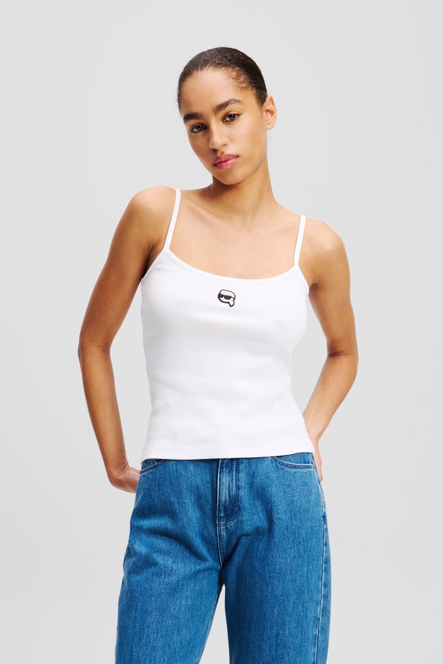 IKON PATCH TANK TOP WHITE 1
