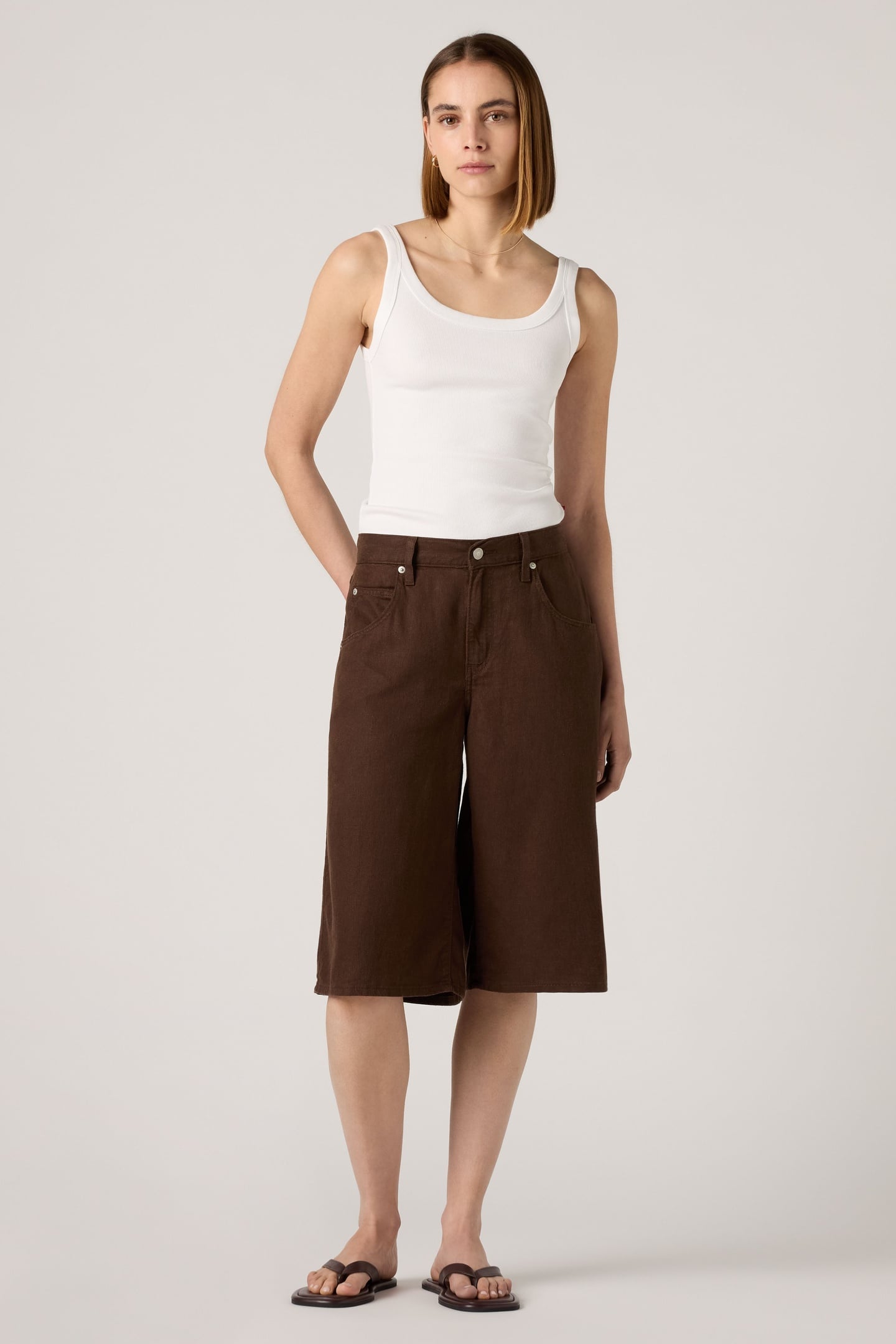 SUPER BAGGY LONG LINEN SHORTS 1