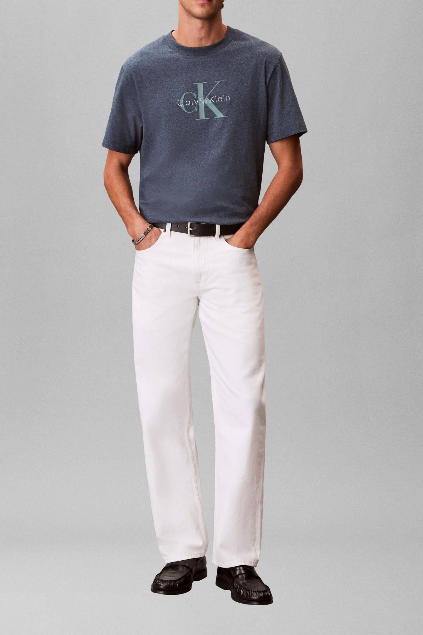 SS HERO MONOLOGO TEE NEARLY NAVY HEATHER 2