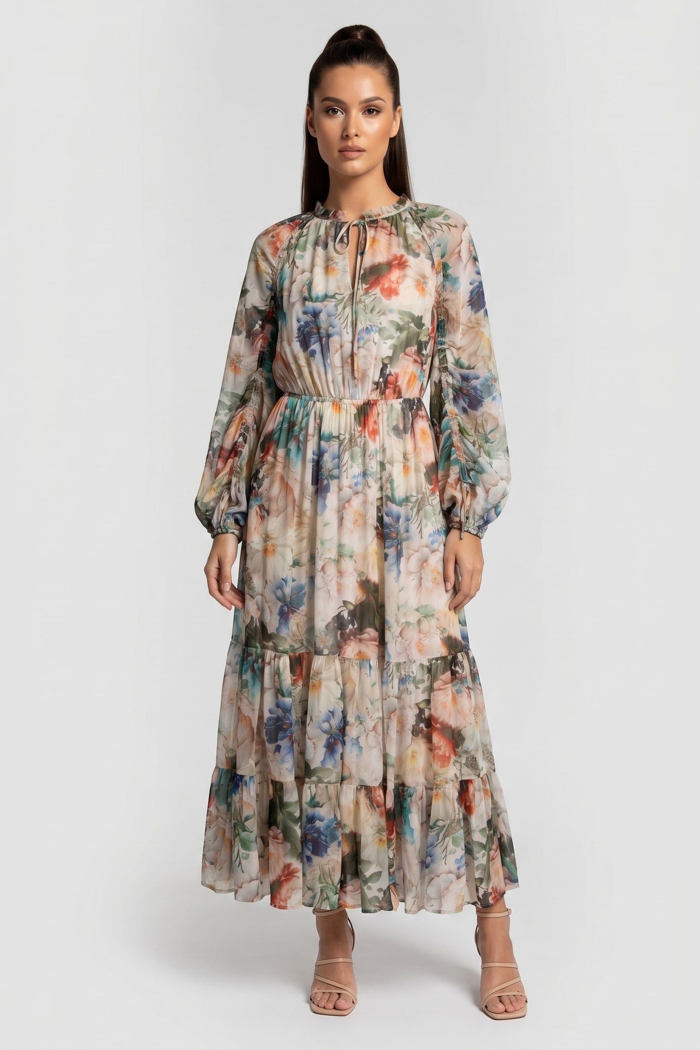 YURI DRESS TURQUOISE 1