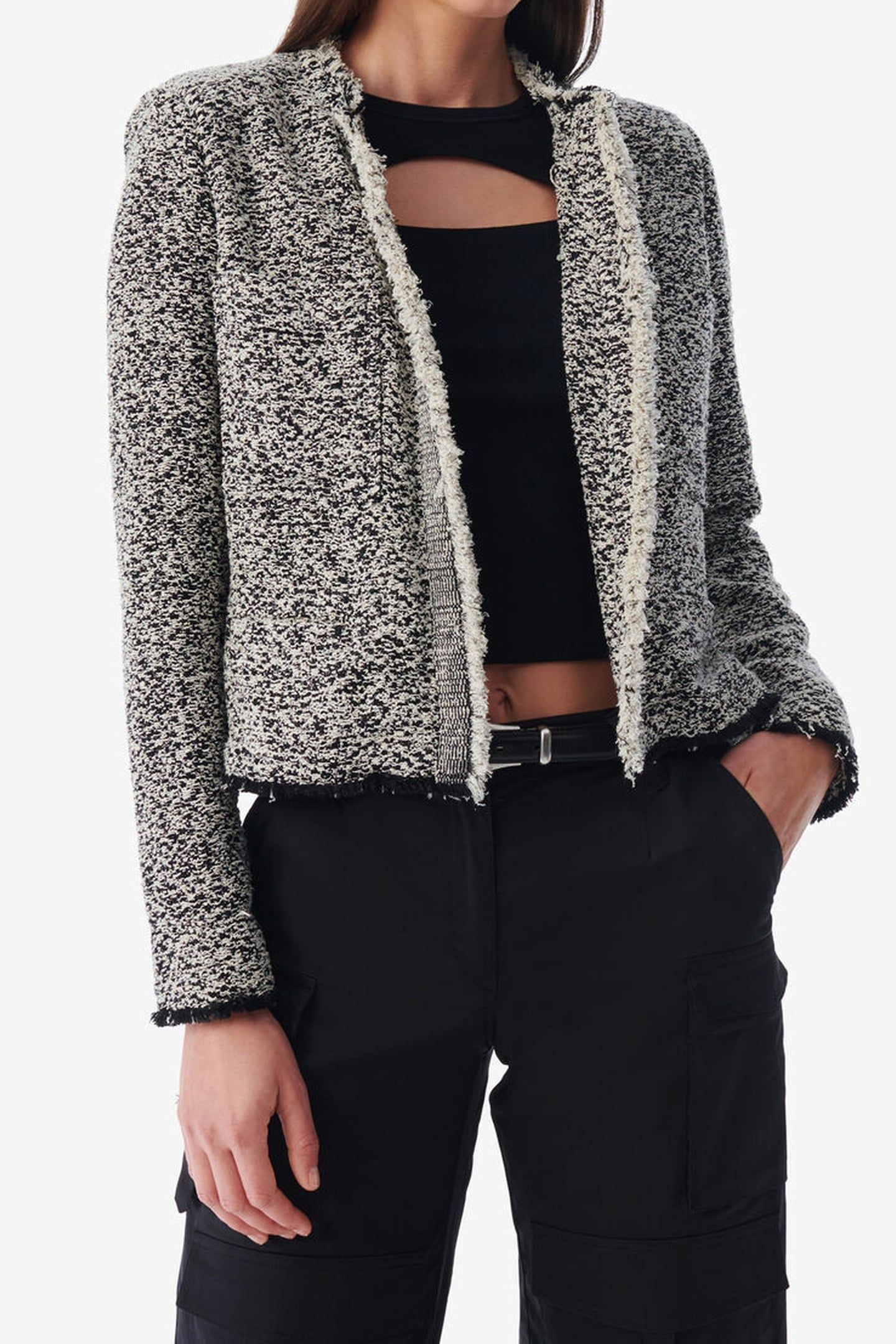 HAZELA JACKET BLACK/ECRU 1