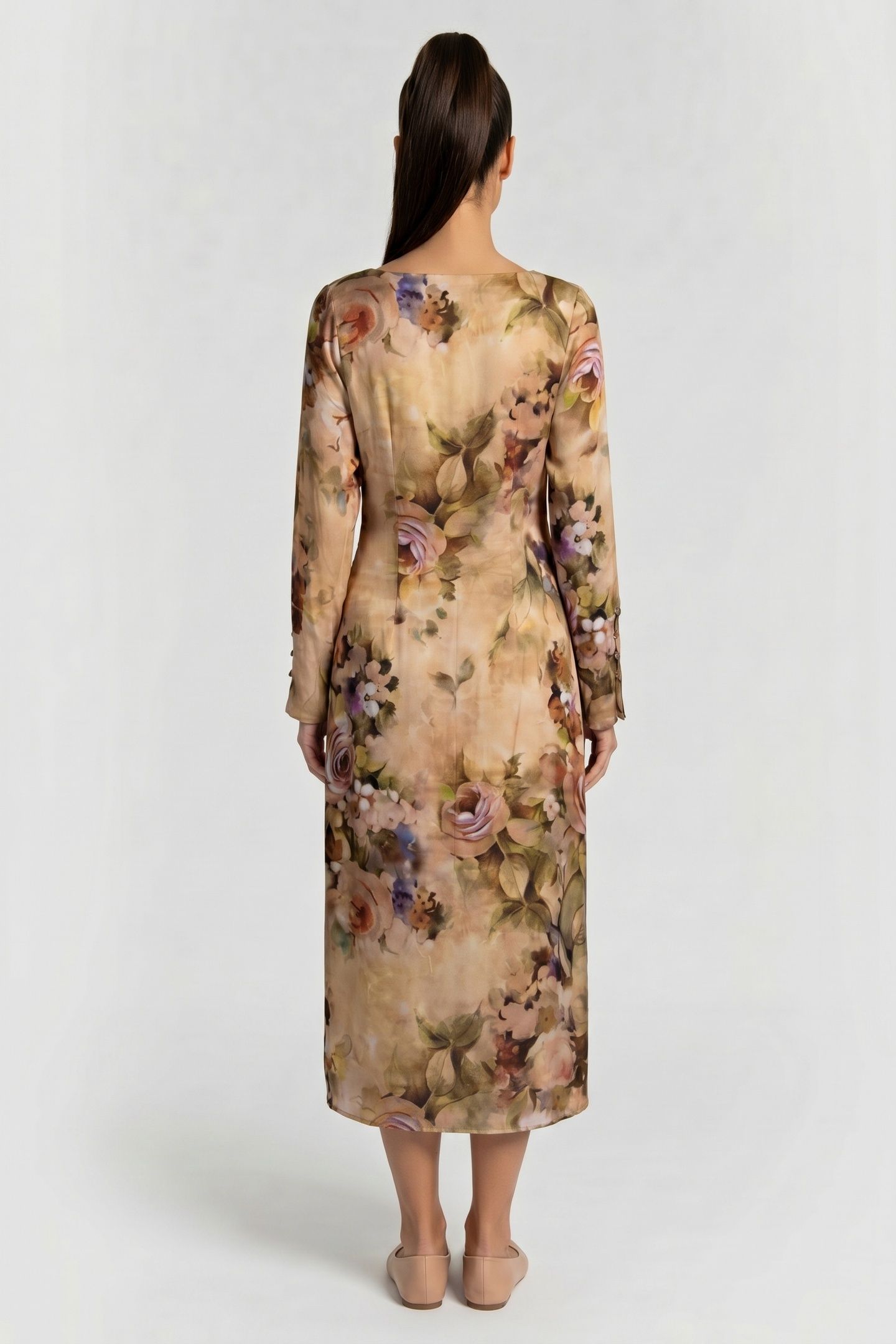 LIZZO DRESS BEIGE 2
