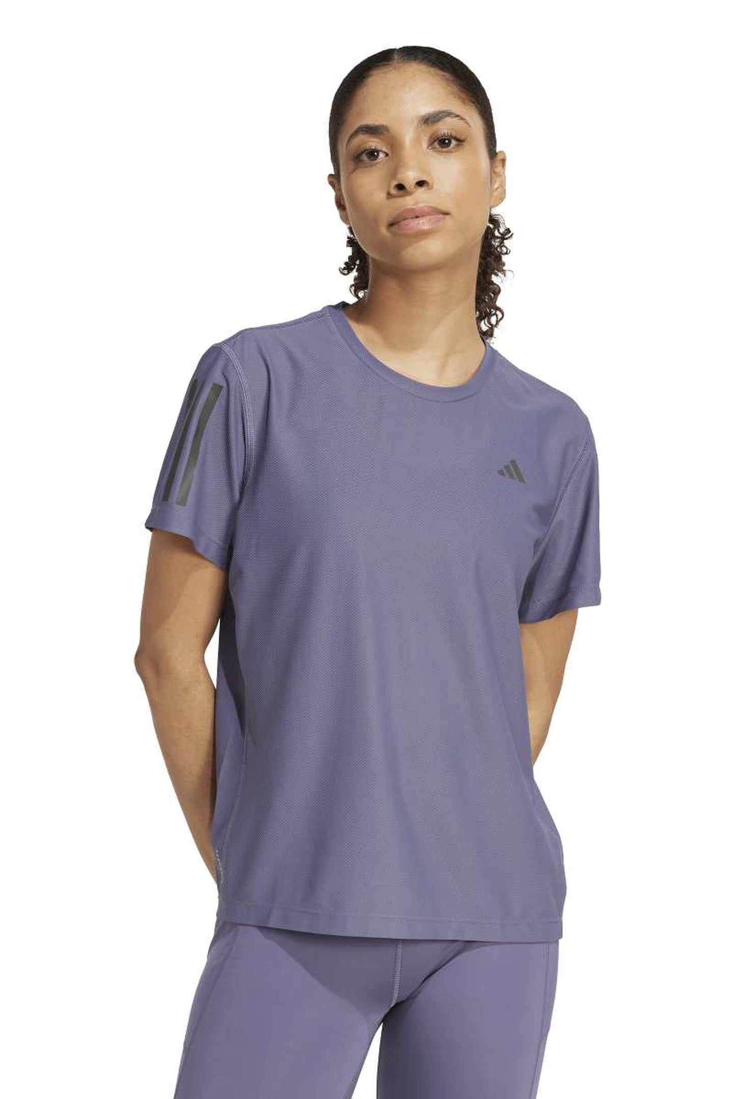 PERFORMANCE OWN THE RUN T-SHIRT PRELOVED VIOLET 1