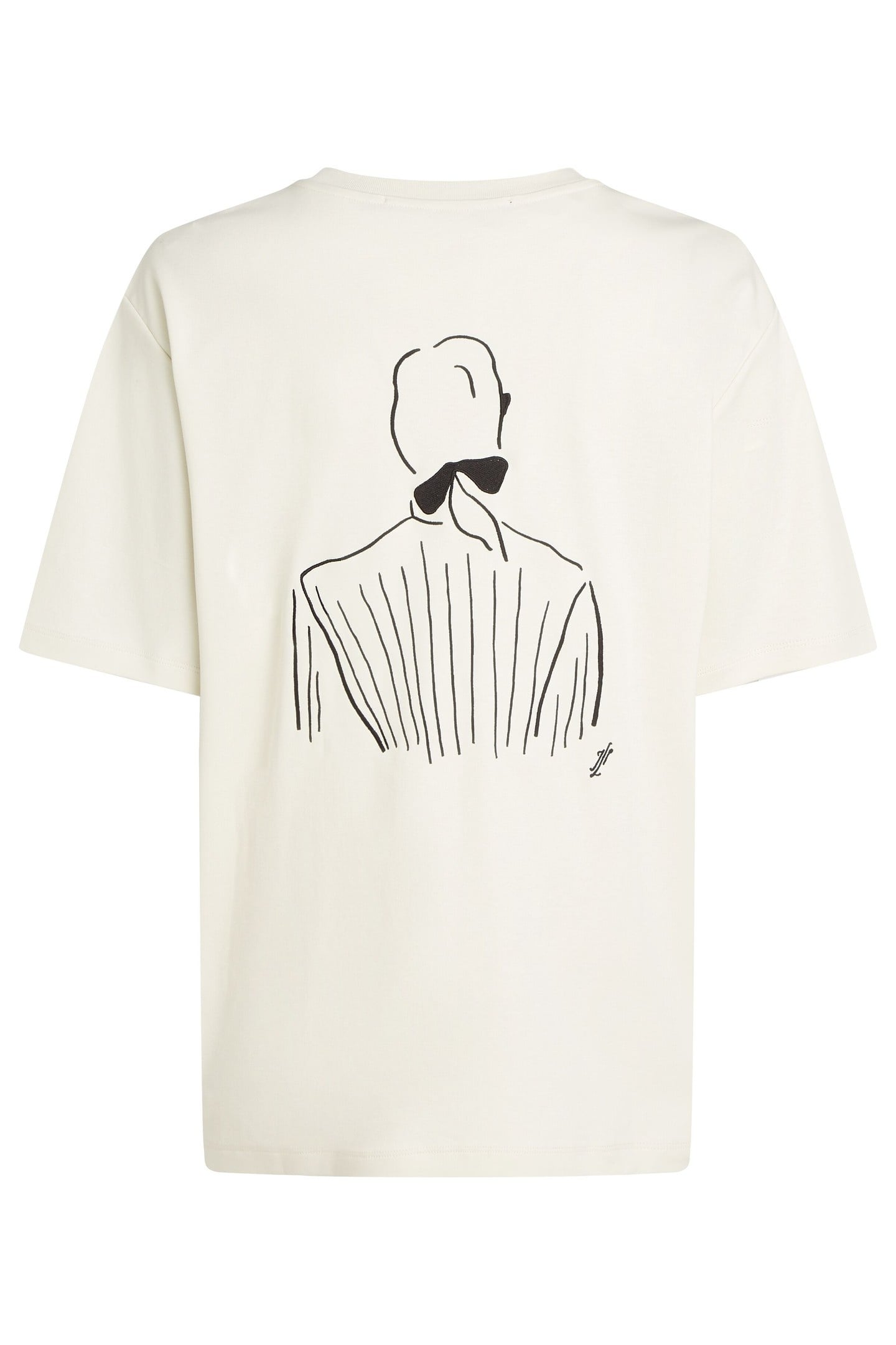 JP OVERSIZED KARL T-SHIRT CANNOLI CREAM 6