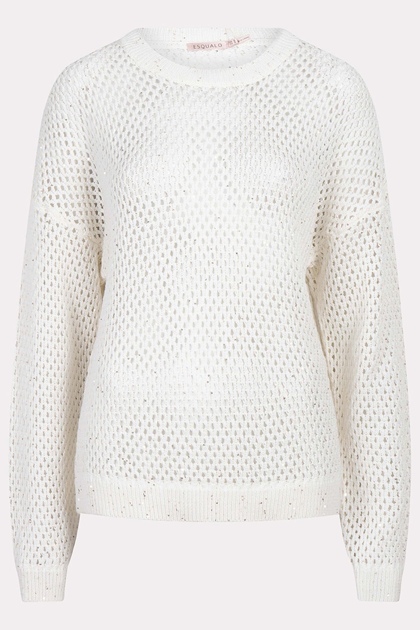 SWEATER COTTON SEQUINS OFF WHITE 5
