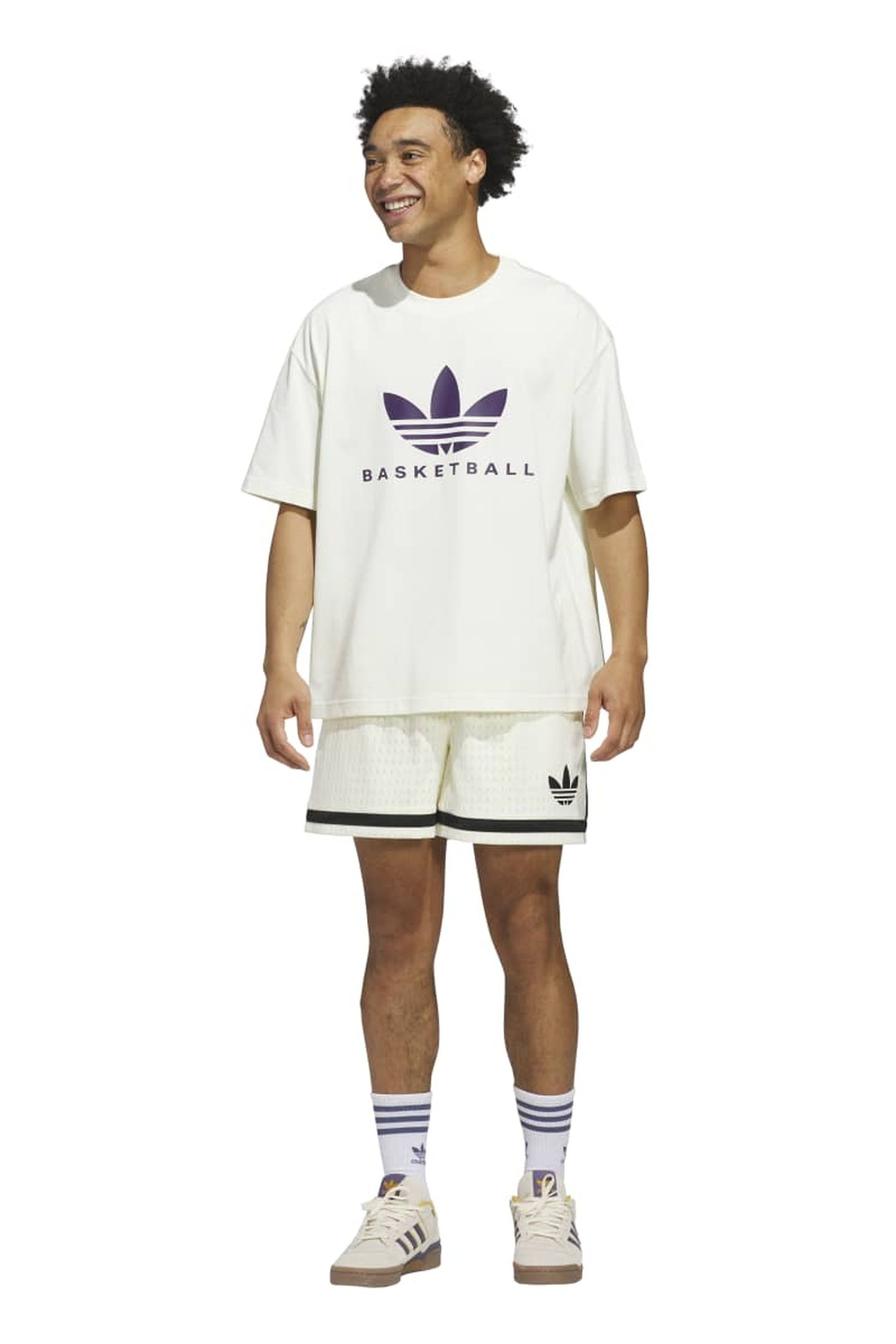 UNISEX ORIGINALS ORIGINALS BASKETBALL COURTSIDE TEE IVORY 3