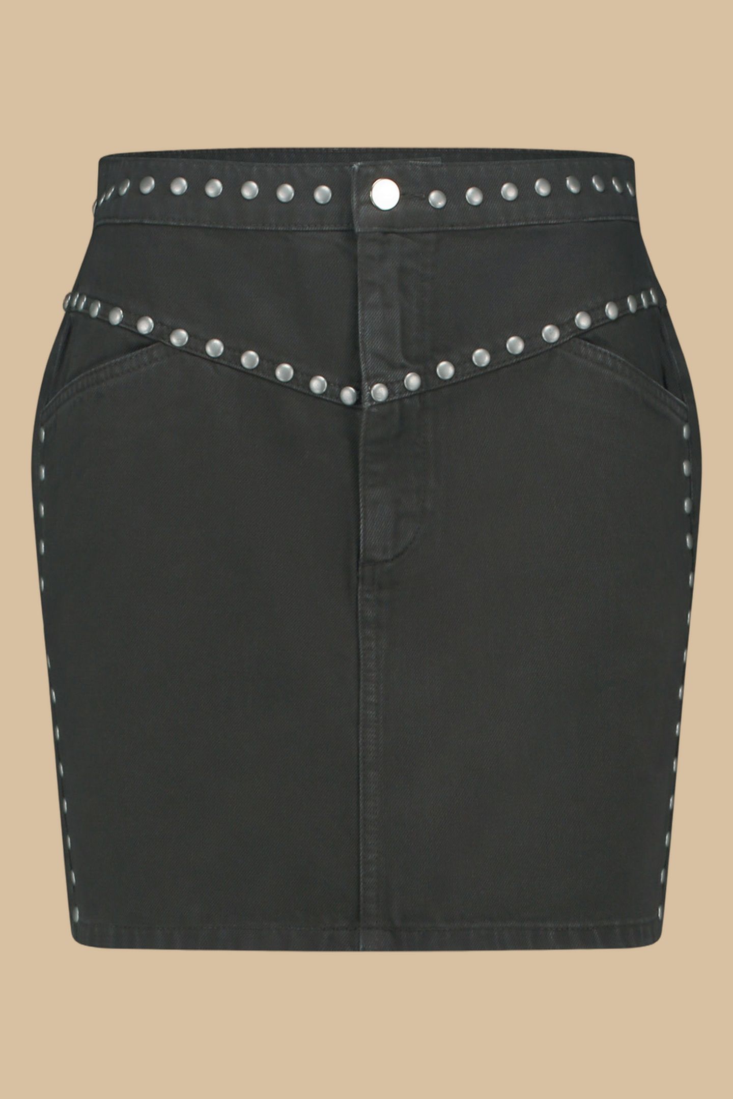 COCO SKIRT WASHED NERO 1