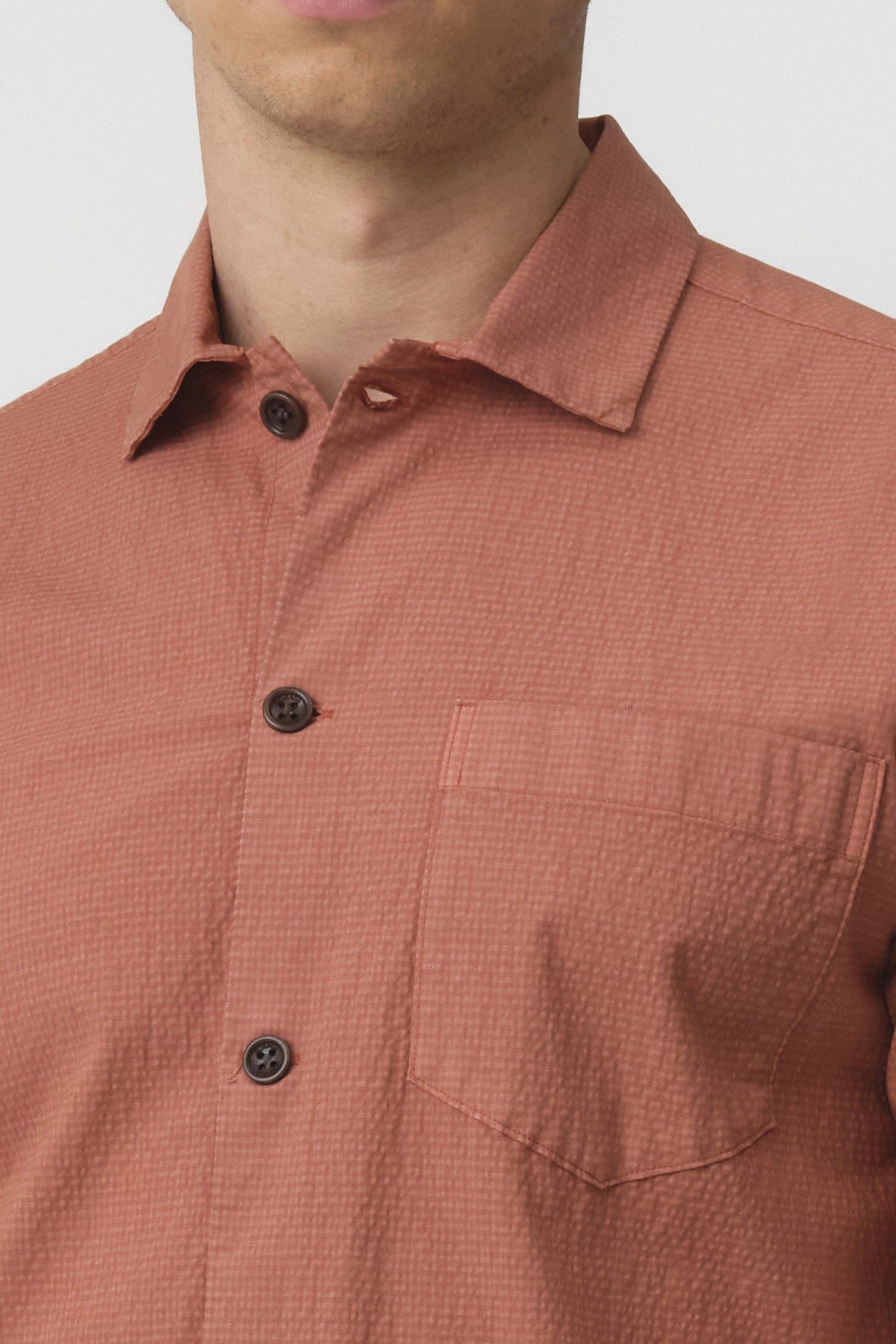 CASUAL SHIRT LM BROWN 5