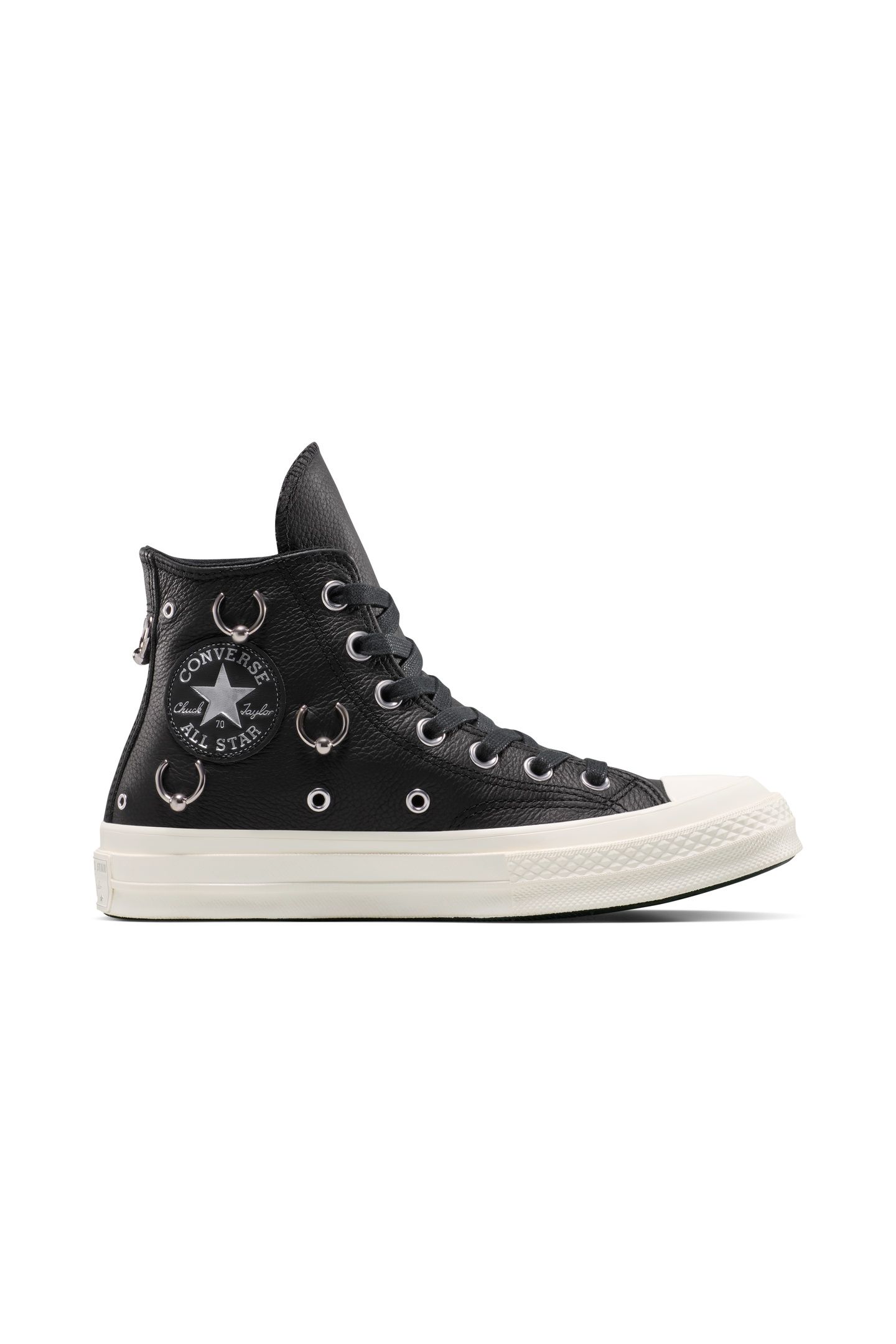 UNISEX CHUCK 70 HI BLACK/SILVER/EGRET 1