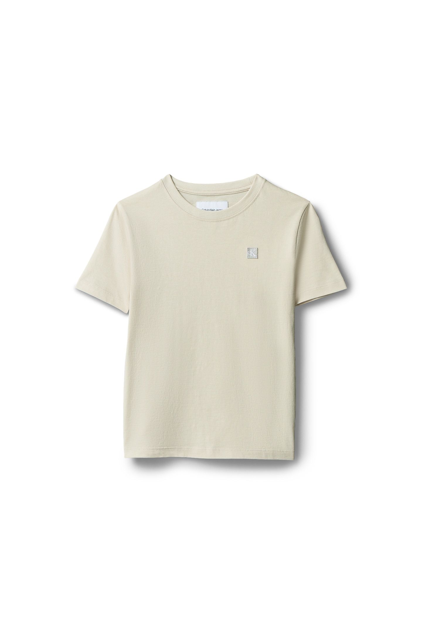 UNISEX MONO MINI BADGE REGULAR T-SHIRT OATMEAL 5