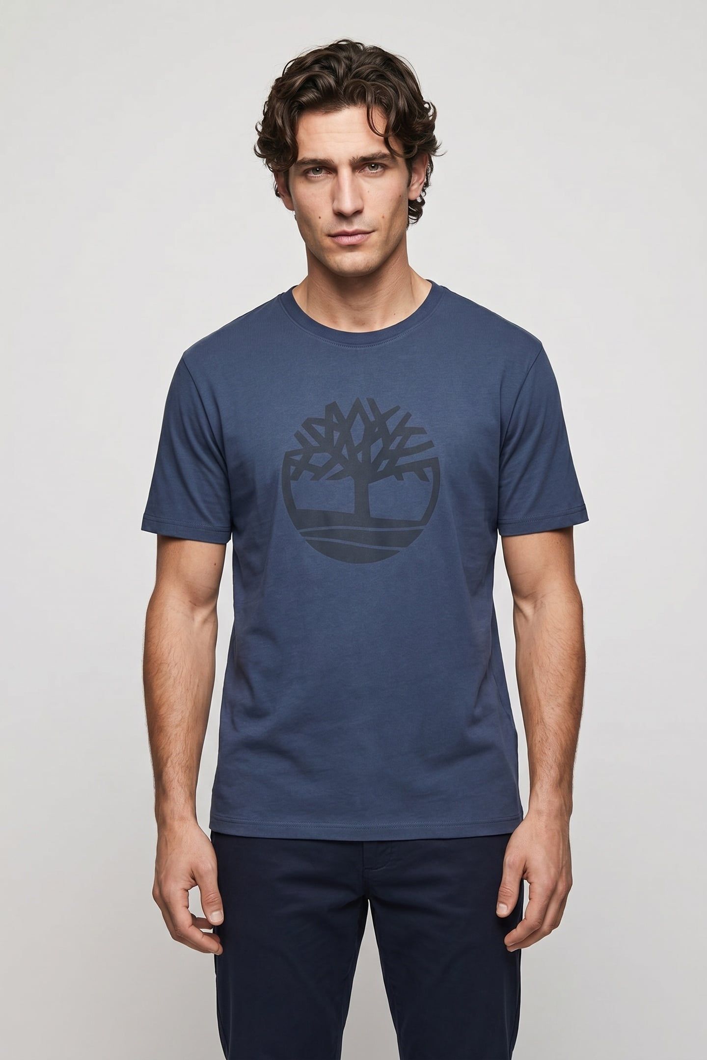 TREE LOGO SHORT SLEEVE TEE DARK BLUE 1