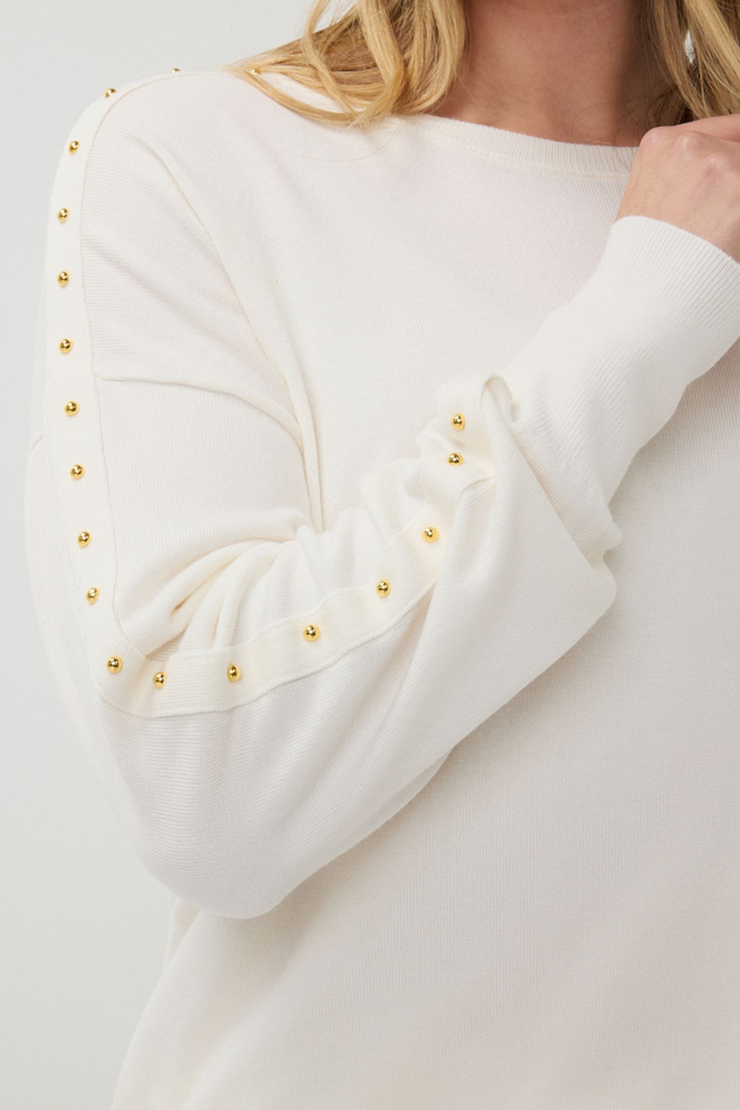SWEATER OVERSIZED BASIC KNIT OFF WHITE 7