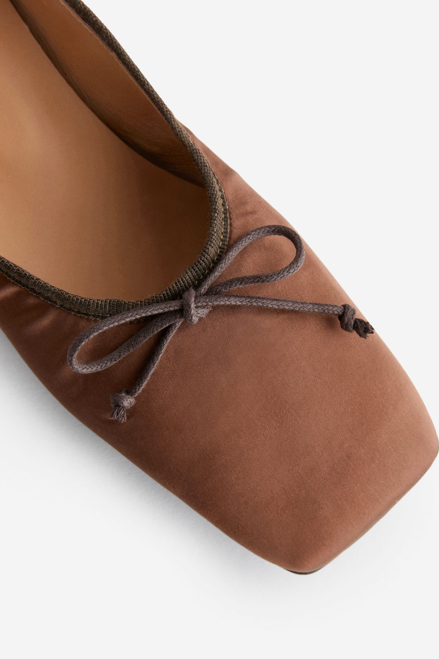 ZAHIRA SATIN BALLERINA BROWN 4