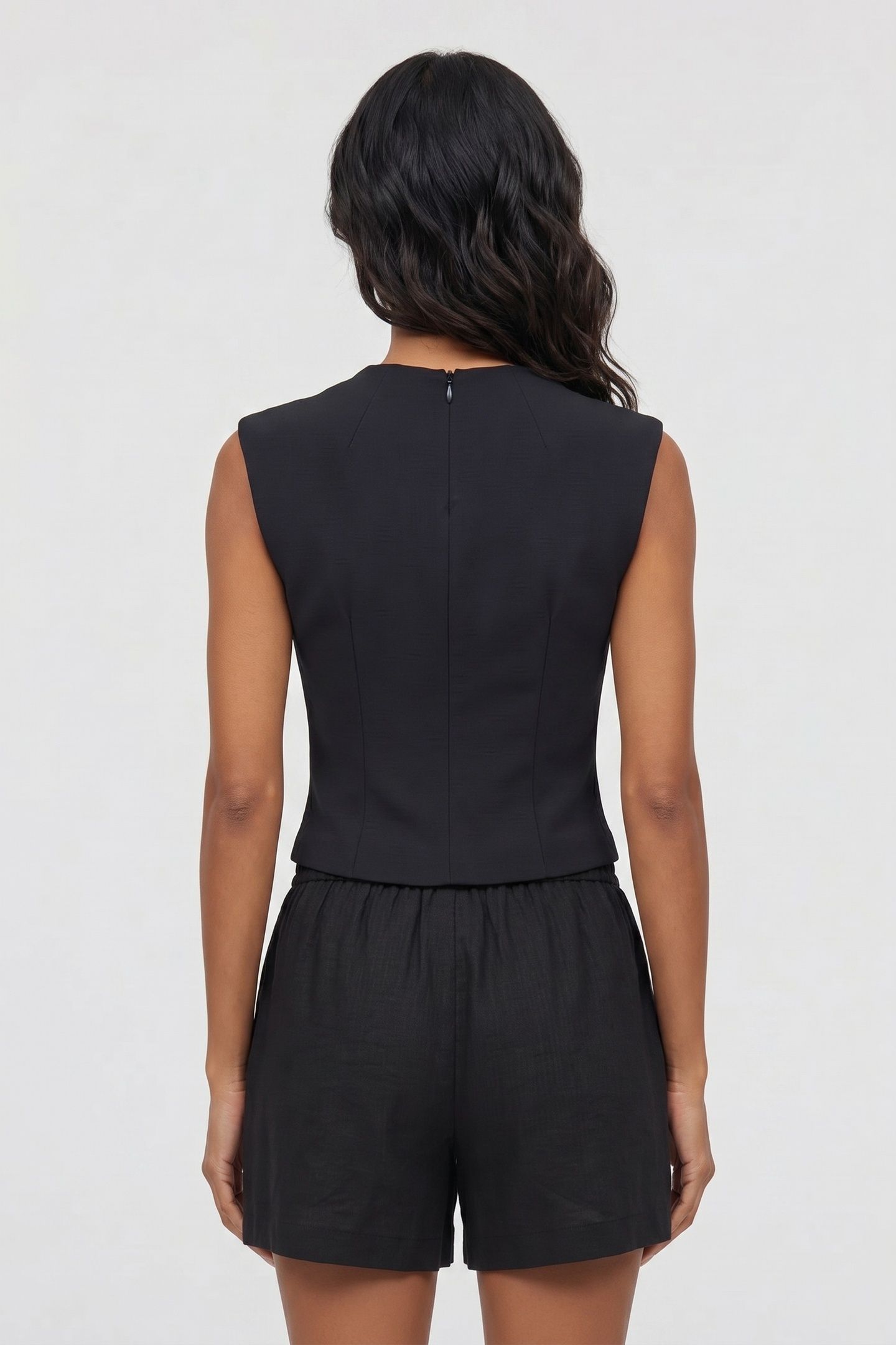 STRUCTURED TOP NAVY 2